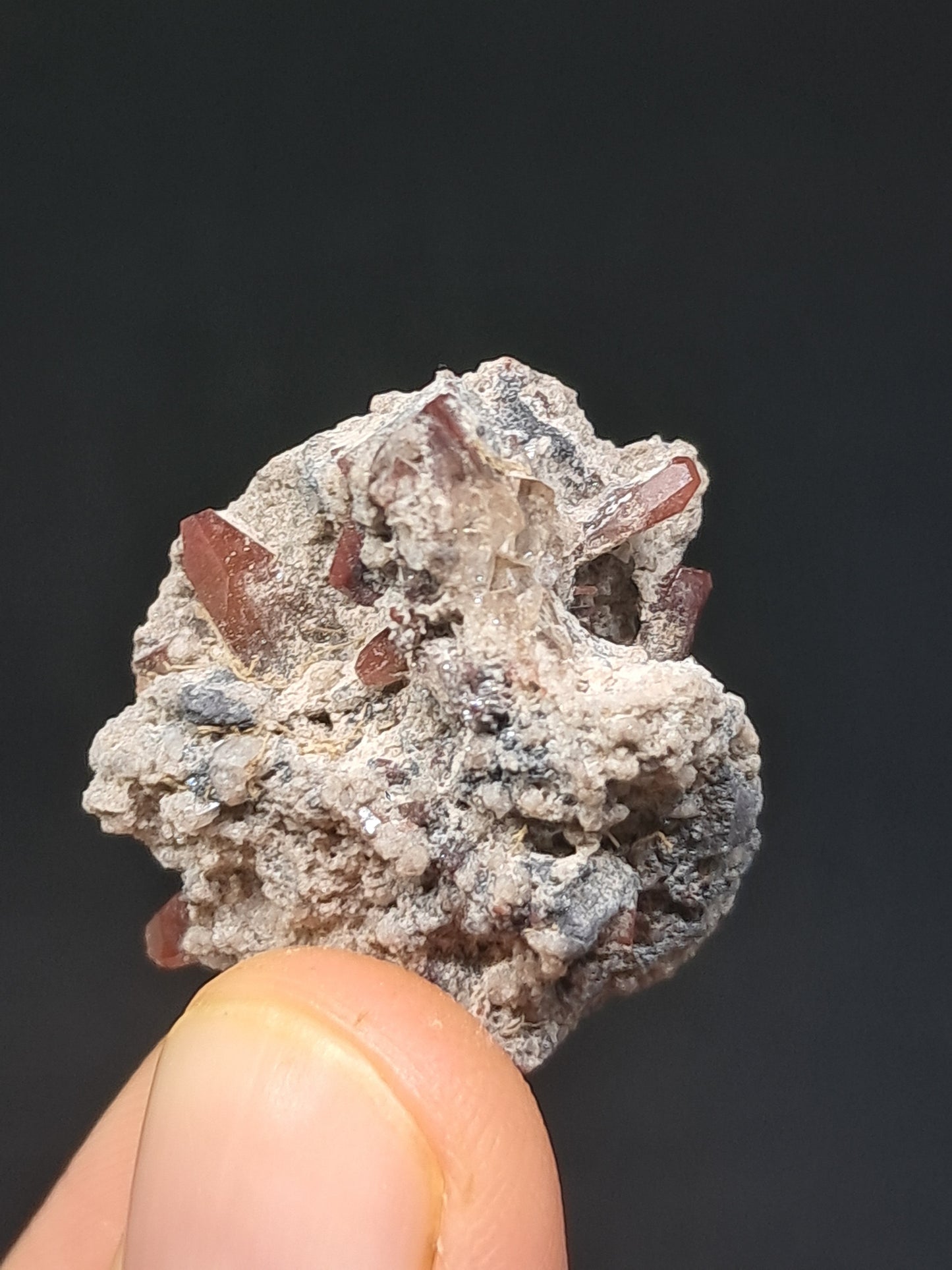 Cristales de topacio natural en matriz (México), piedra preciosa rara | Ejemplar mineral n.° TPZ21