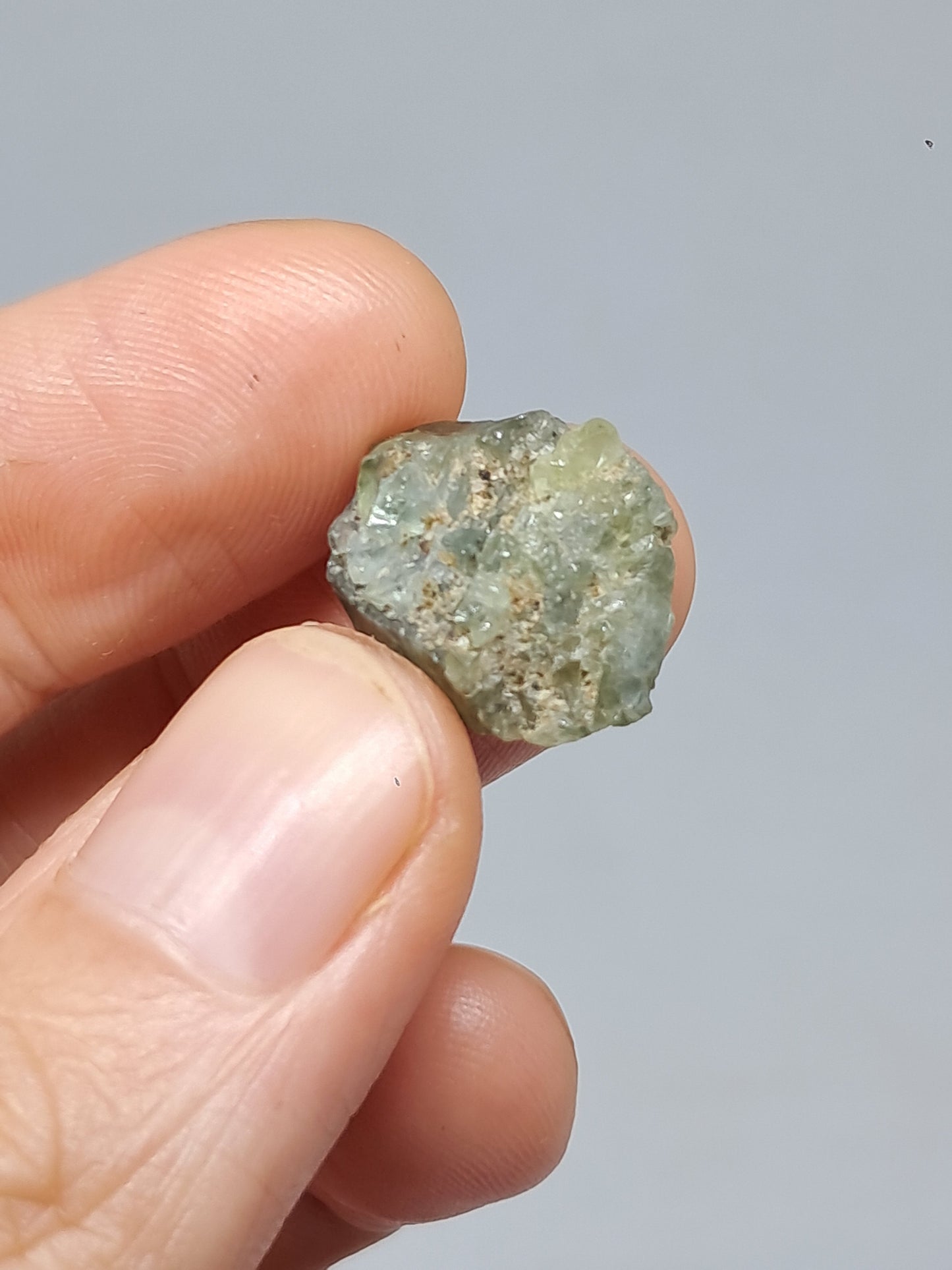 Natural Greenish-Blue *Teal* Sapphire Crystal (Karur) Rough Stone | Mineral Specimen #SP26