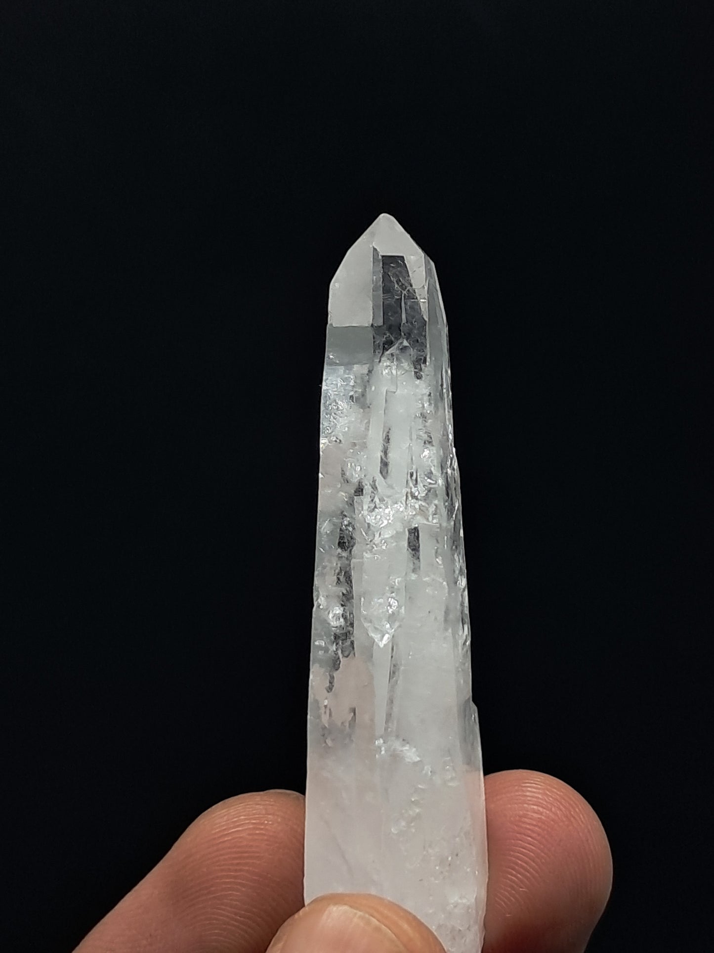 Punta Natural de Cuarzo Claro de la Formación Faden (Santander, Colombia) | Ejemplar Mineral n.° COQ7