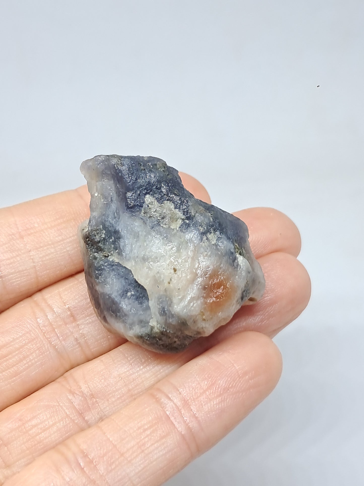 Sunstone w/ Iolite (Tamil Nadu) Rough Stone | Natural Crystal | Mineral Specimen #SI17