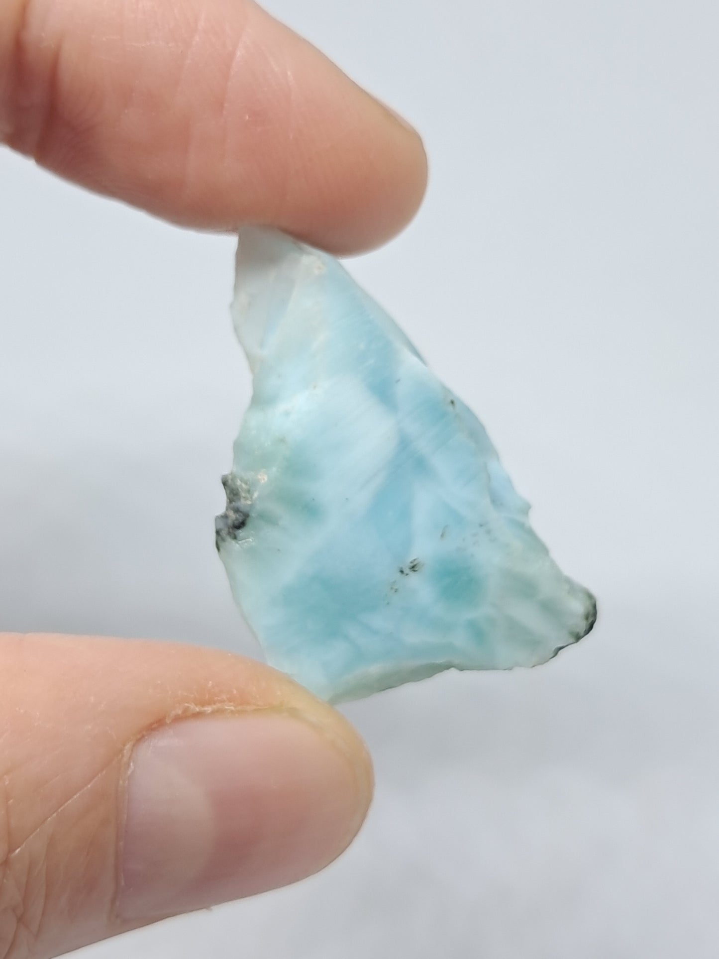 Larimar Raw Slice (Non-precious Natural Stone) #LM3