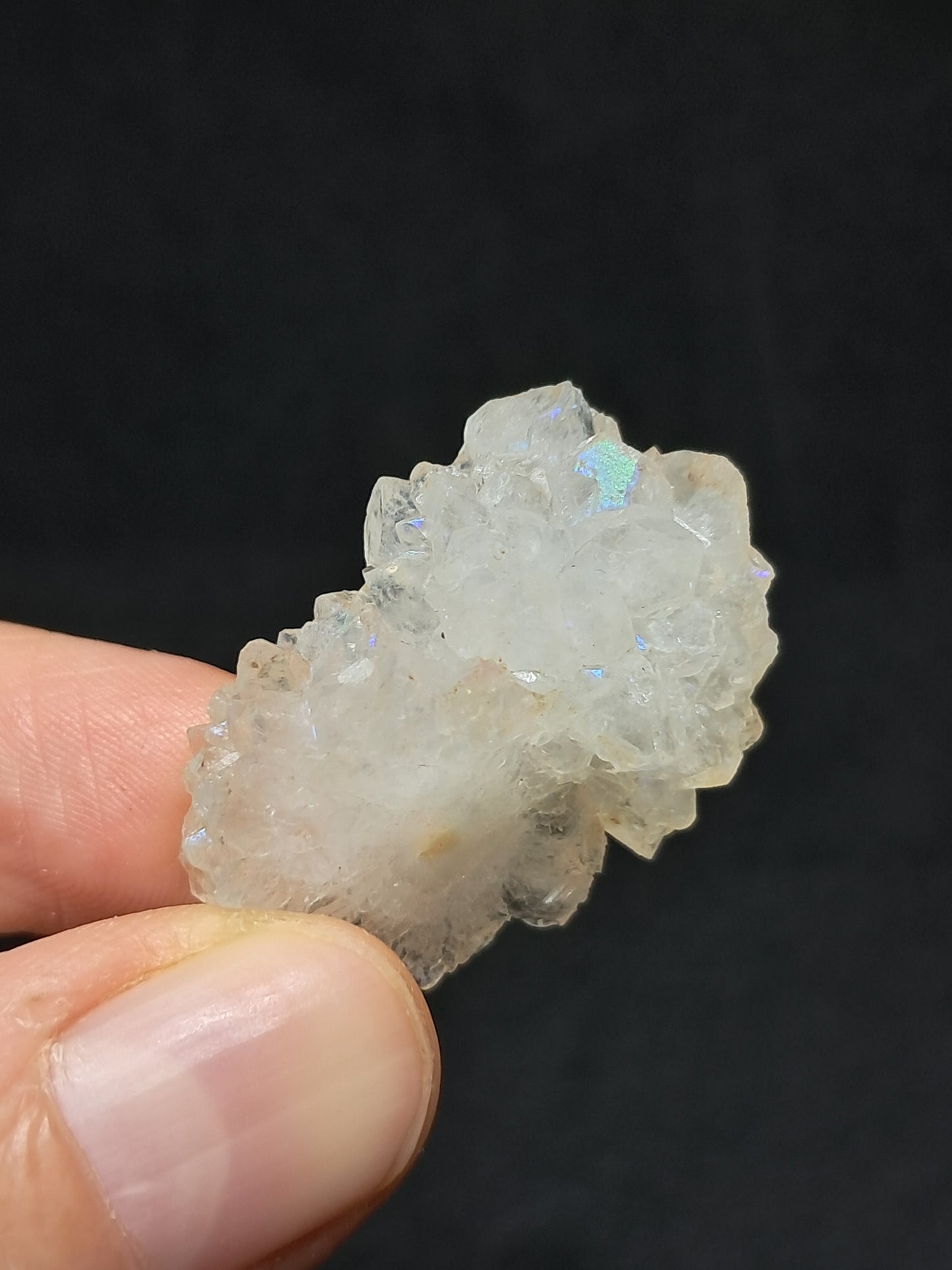 Iris Quartz Stalactite (Anandalite) *high iridiscence* (Non-precious stone) #AQ21