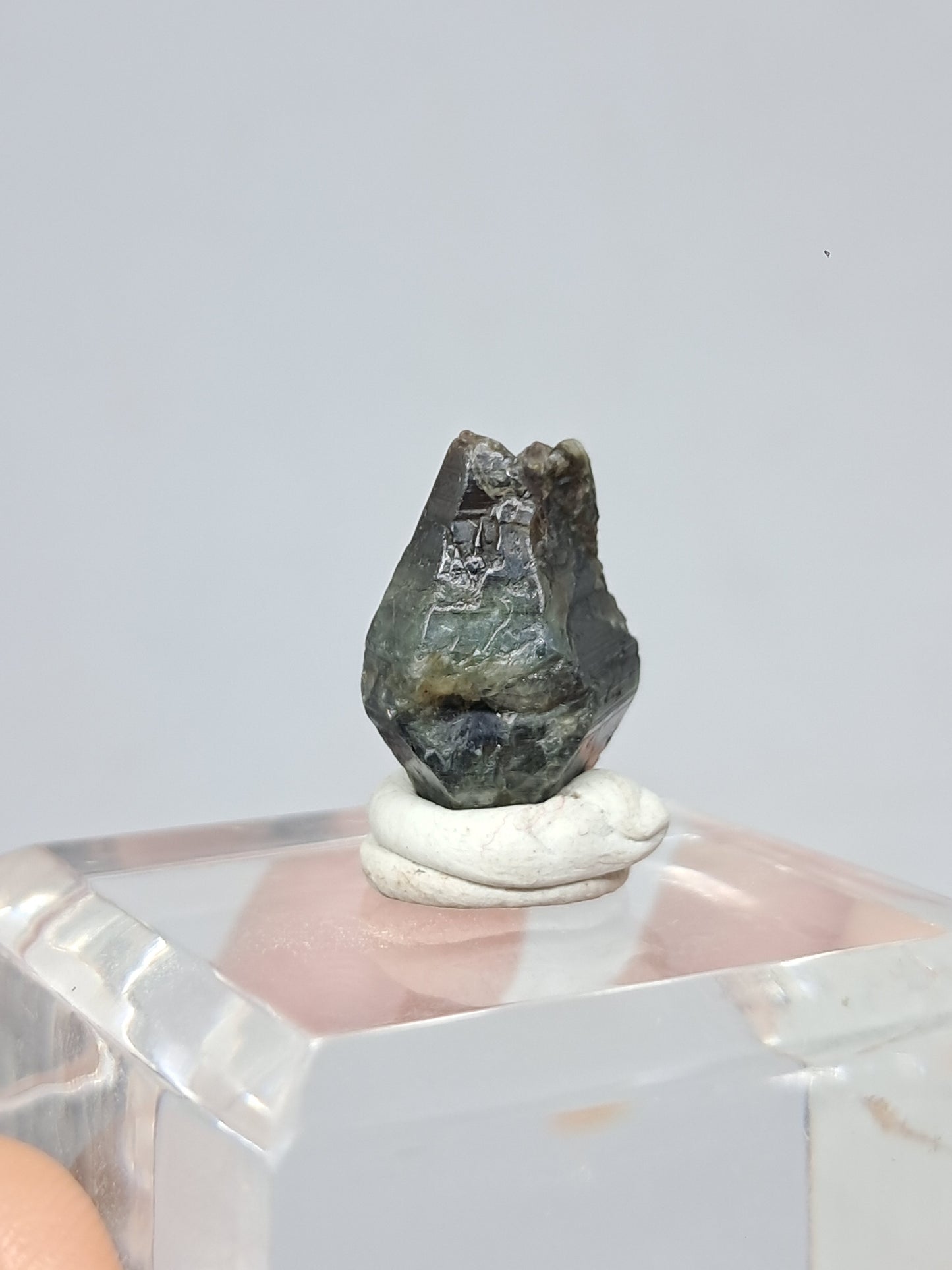 Natural Greenish-Blue *Teal* Sapphire Crystal (Karur) Rough Stone | Mineral Specimen #SP20