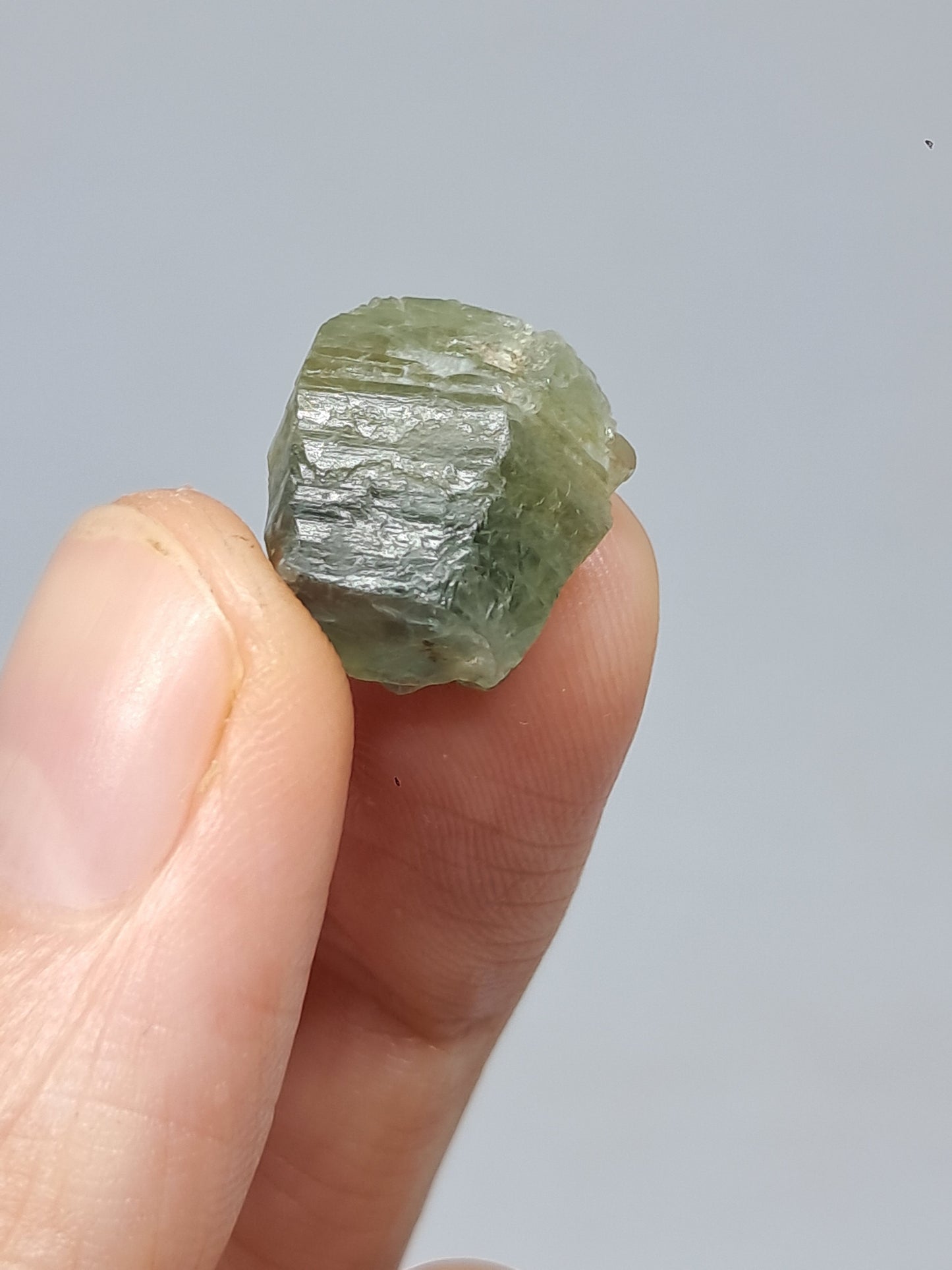 Natural Greenish-Blue *Teal* Sapphire Crystal (Karur) Rough Stone | Mineral Specimen #SP26