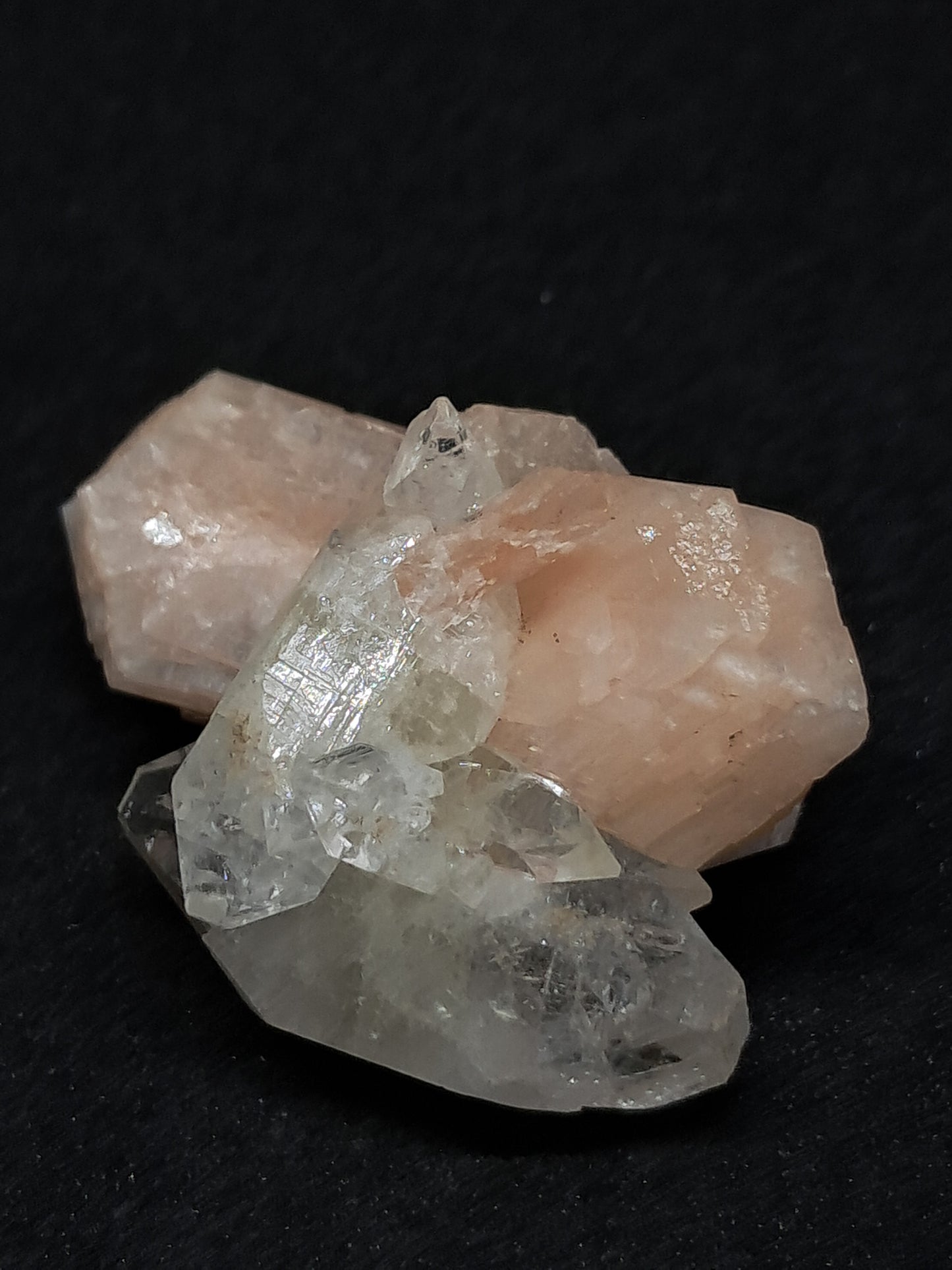 Apophyllite with Stilbite (Non-precious natural mineral) #AP7