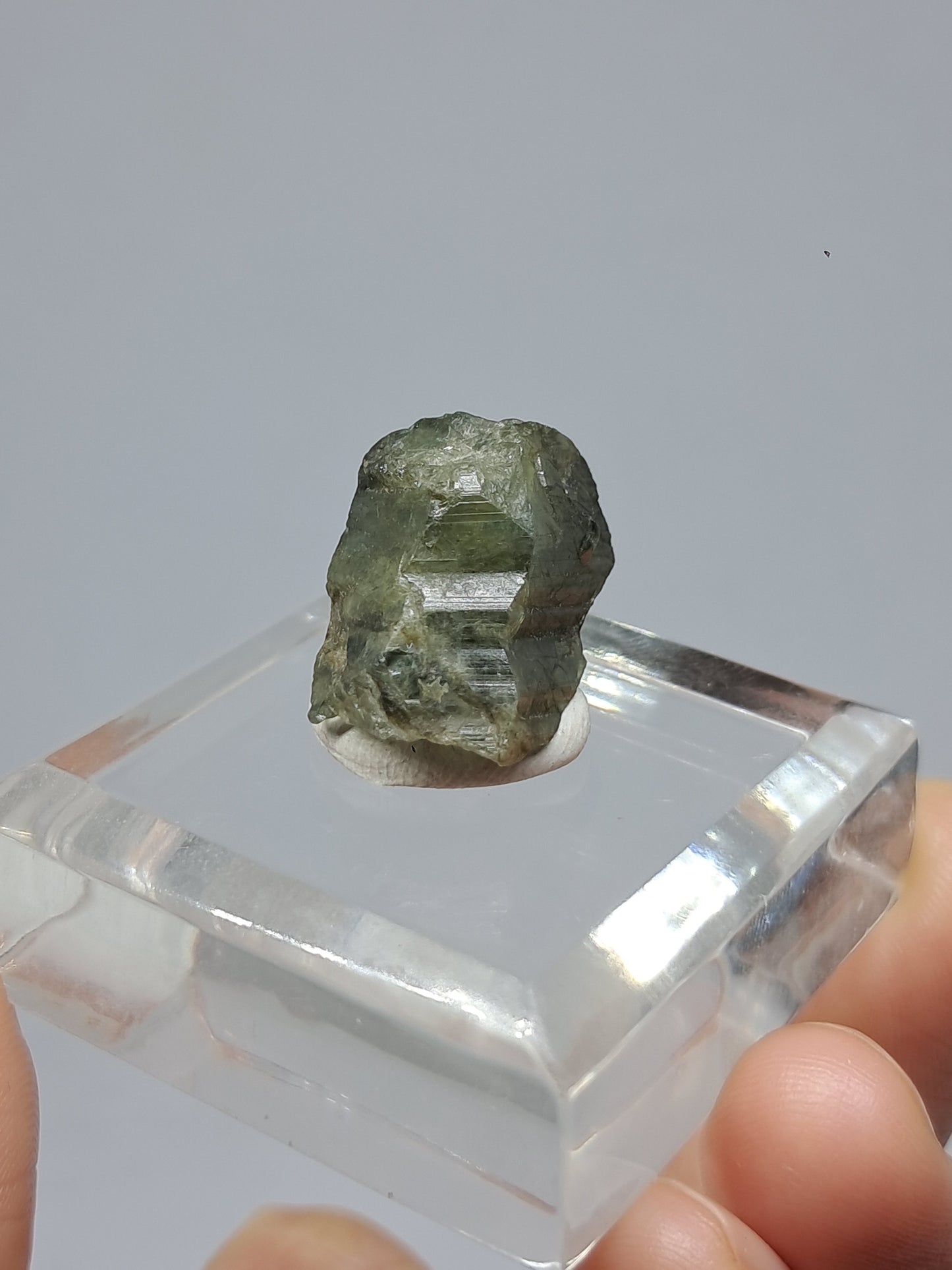 Natural Green Sapphire Crystal (Karur) Rough Stone | Mineral Specimen #SP23