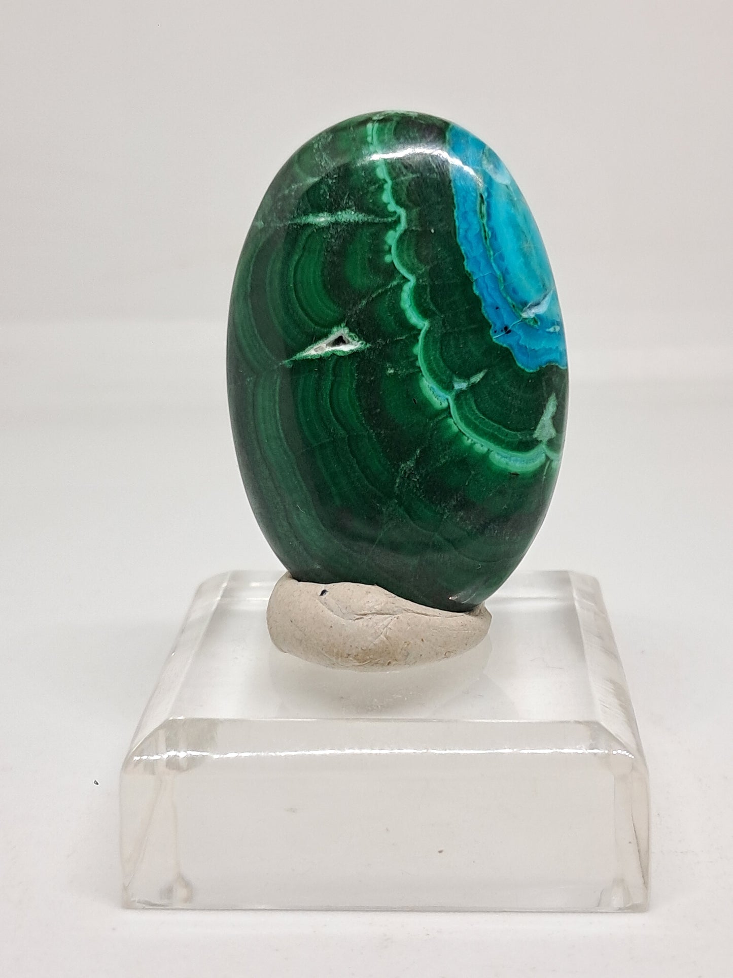 Chrysocolla Malachite Palmstone | Polished Natural Stone | Good Quality #CM25