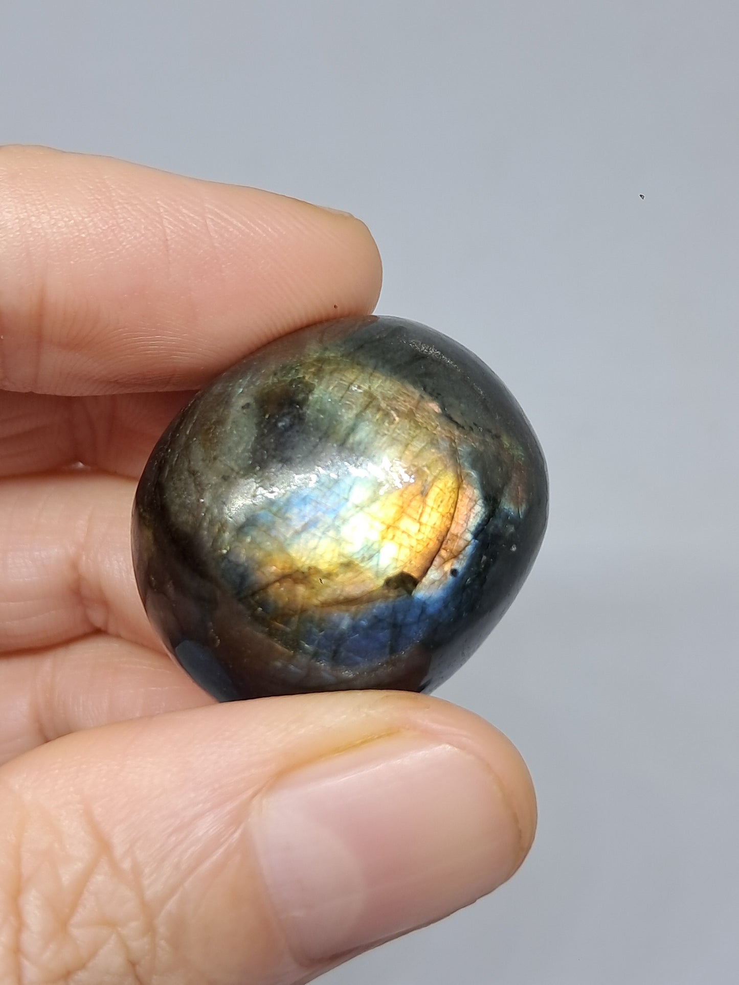 Labradorite Tumbled Stones | Natural Polished Crystal | Good Flash | Great Iridiscence #LB4
