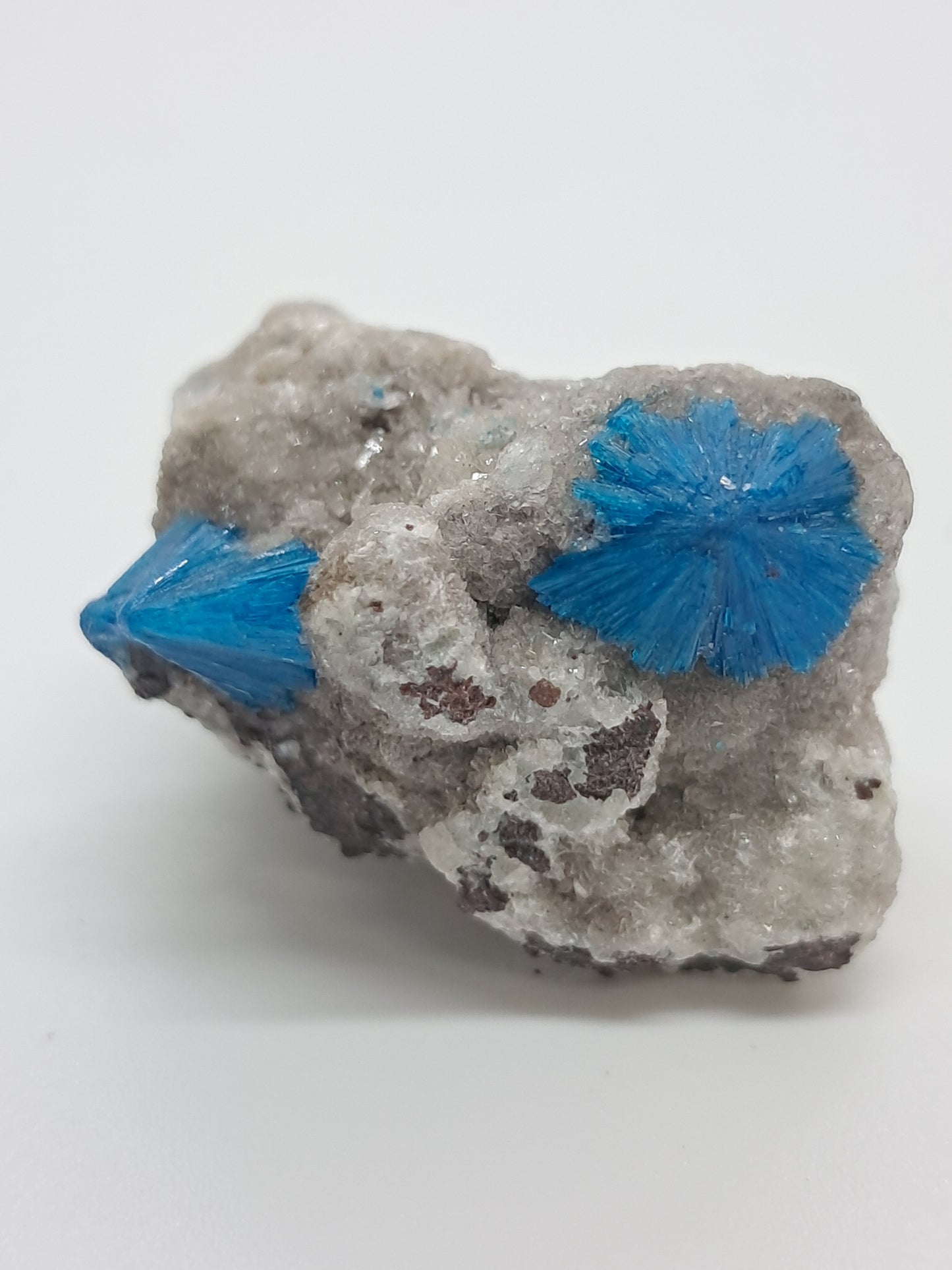 Cavansite on Heulandite Matrix (Wagholi) Rough Stone | Natural Crystal | Rare Mineral Specimen #CV35