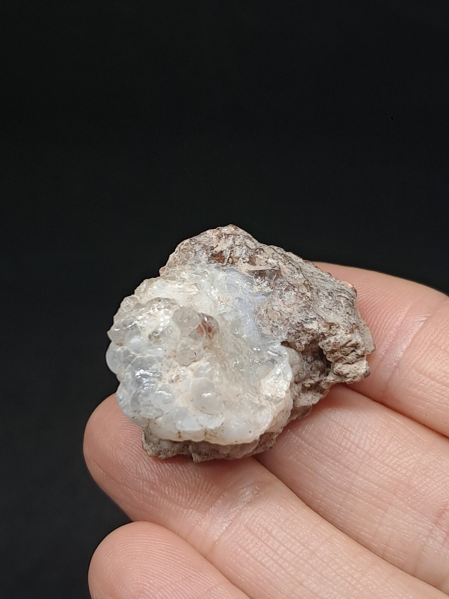 Hyalite Opal on Matrix (Mexico) Rough Crystal Stone | UV-Reactive Mineral Specimen #OH14