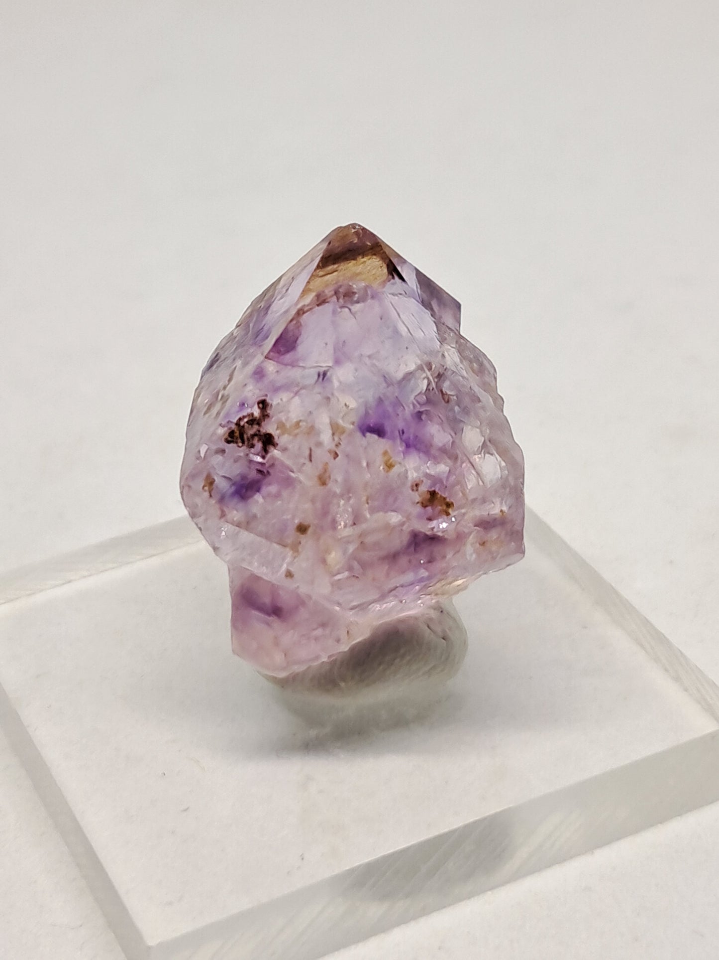 Elestial Amethyst (Karur) Lustrous Purple Quartz Crystal Point | Natural Stone | Mineral Specimen #KA45
