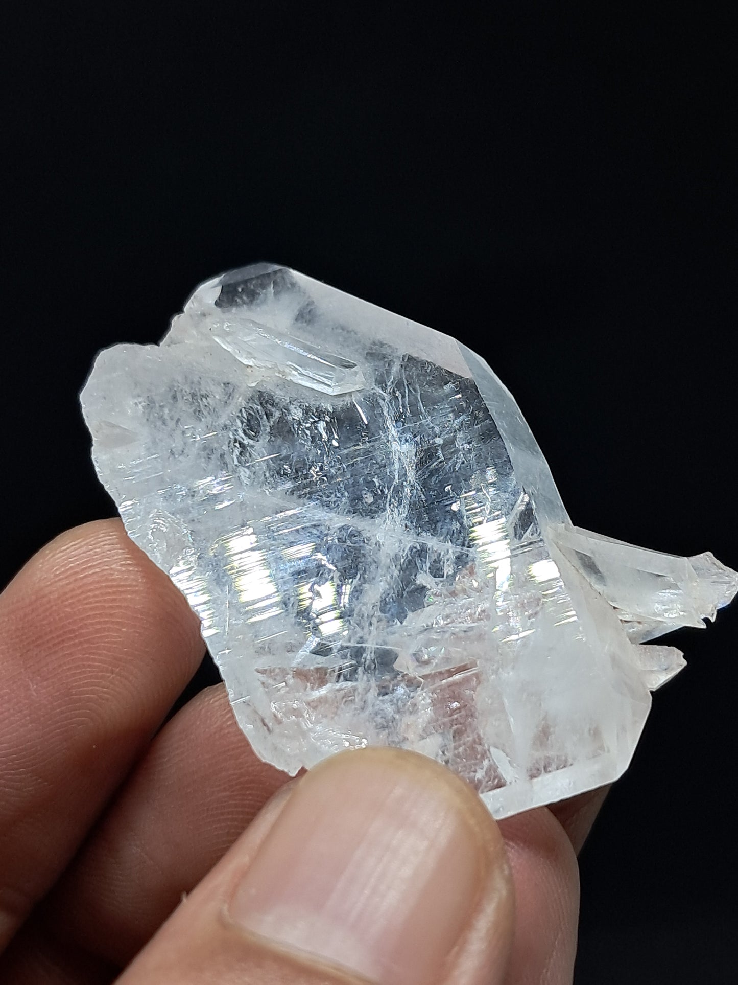 Punta Natural de Cuarzo Claro de la Formación Faden (Santander, Colombia) | Ejemplar Mineral n.° COQ9