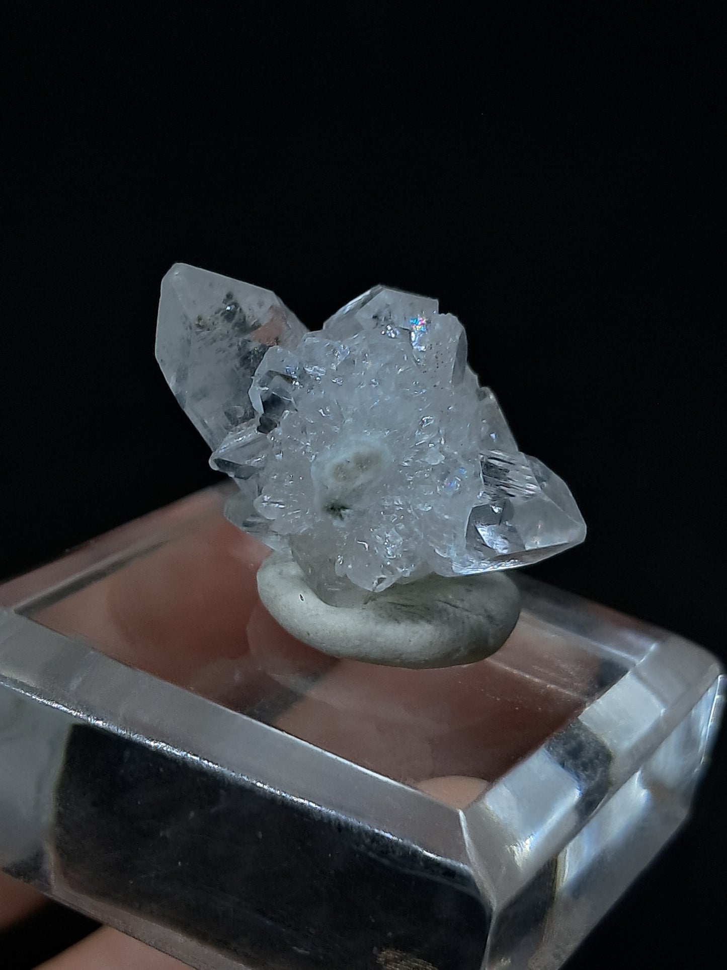 Clear Apophyllite Cluster (Ajanta) Natural Crystal | Mineral Specimen #AP59