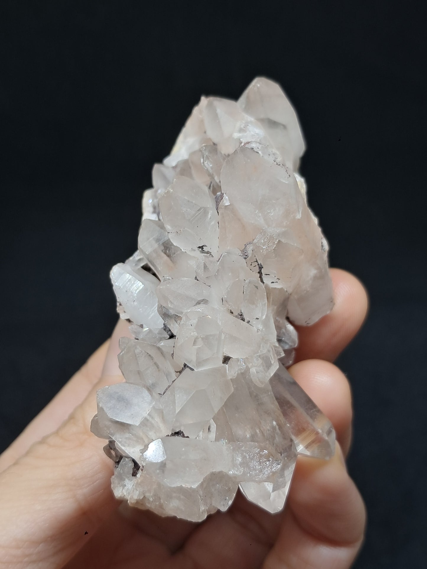 Himalayan Quartz Cluster w/ Hematite and Iron | Natural Crystal | Rough Stone | Mineral Specimen #CH48