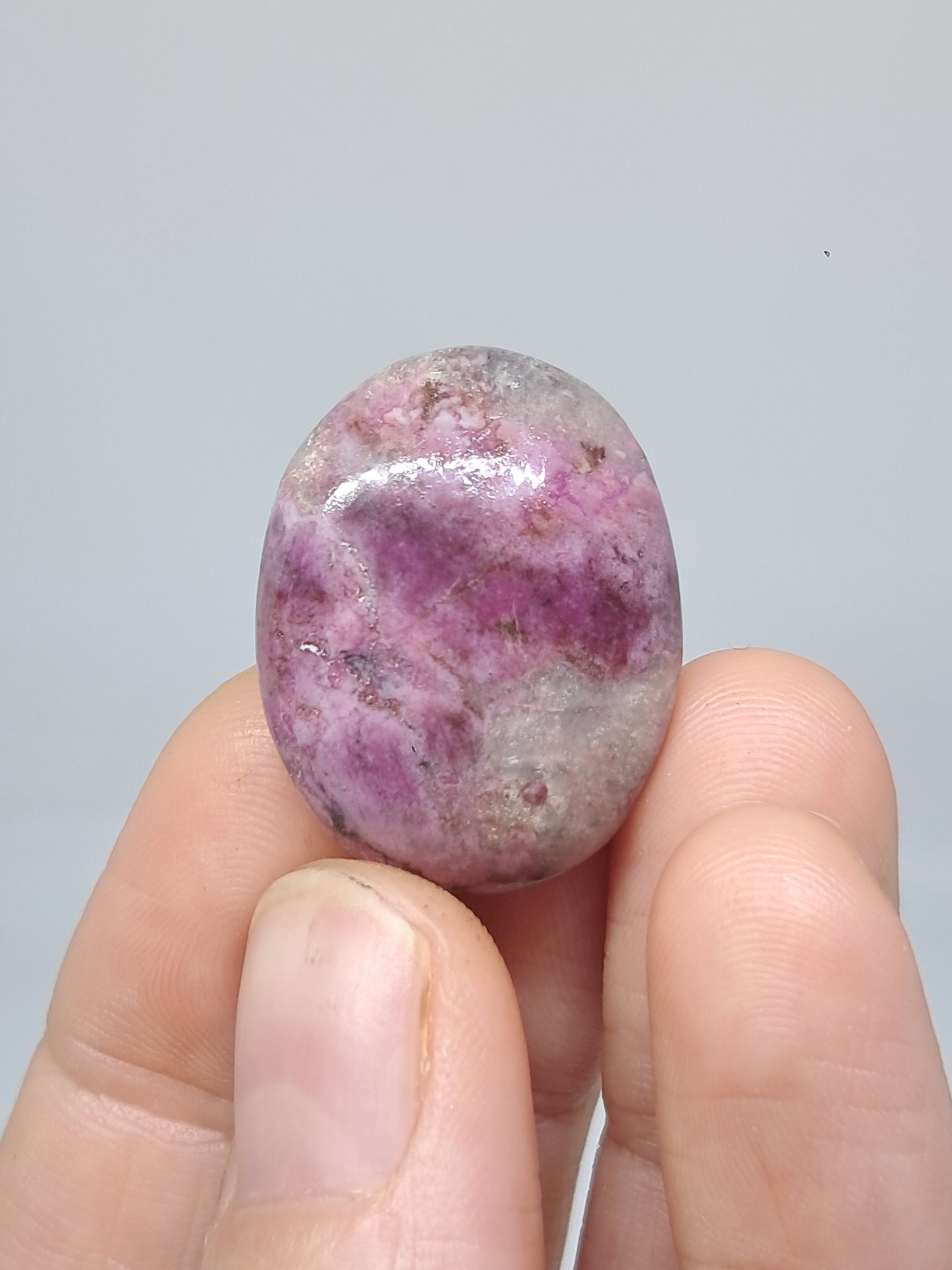 Cobaltoan Calcite Palmstone | Natural Polished Stone | Rare Mineral #CO2