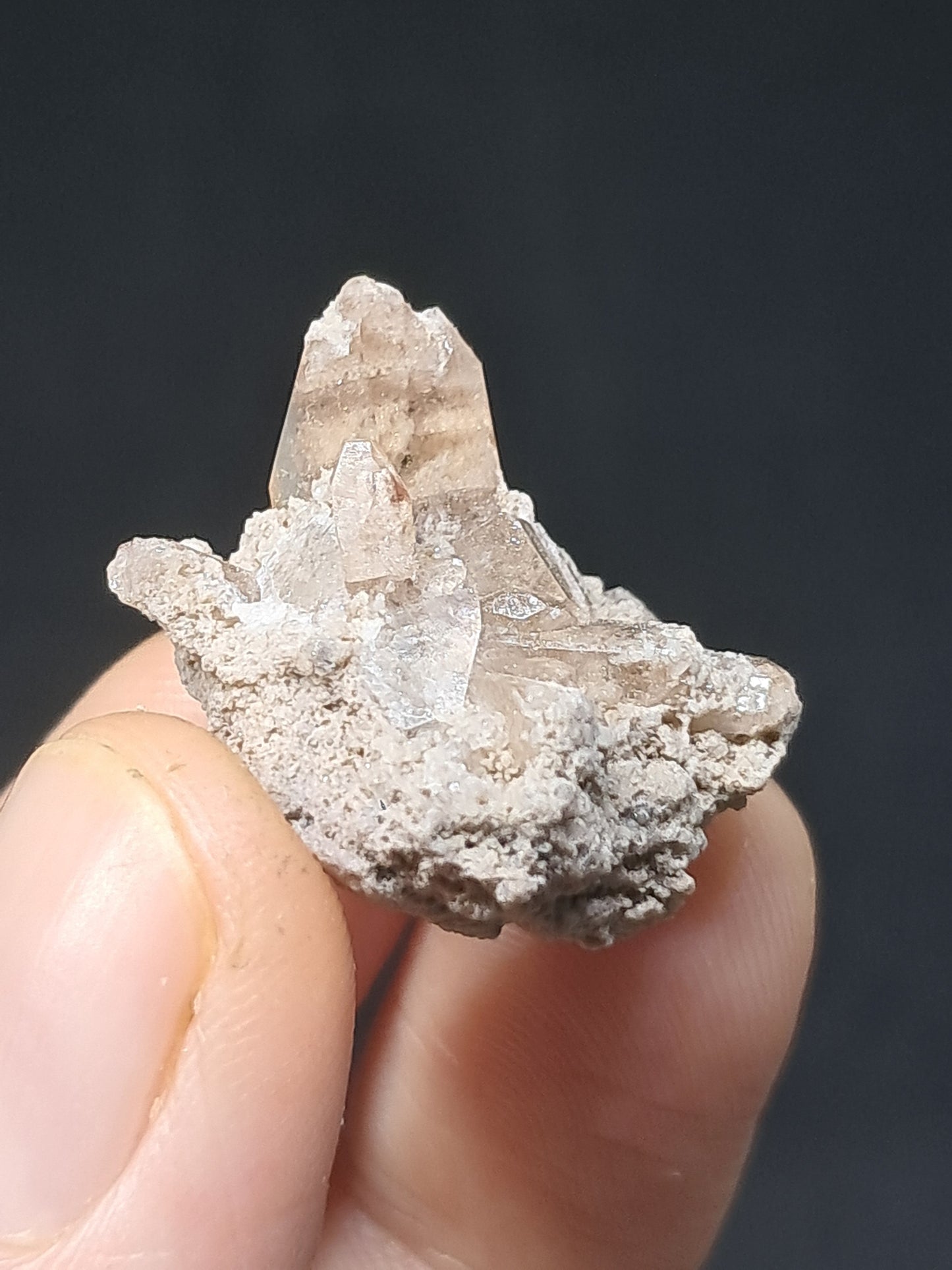 Cristales de topacio natural en matriz (México), piedra preciosa rara | Ejemplar mineral n.° TPZ27