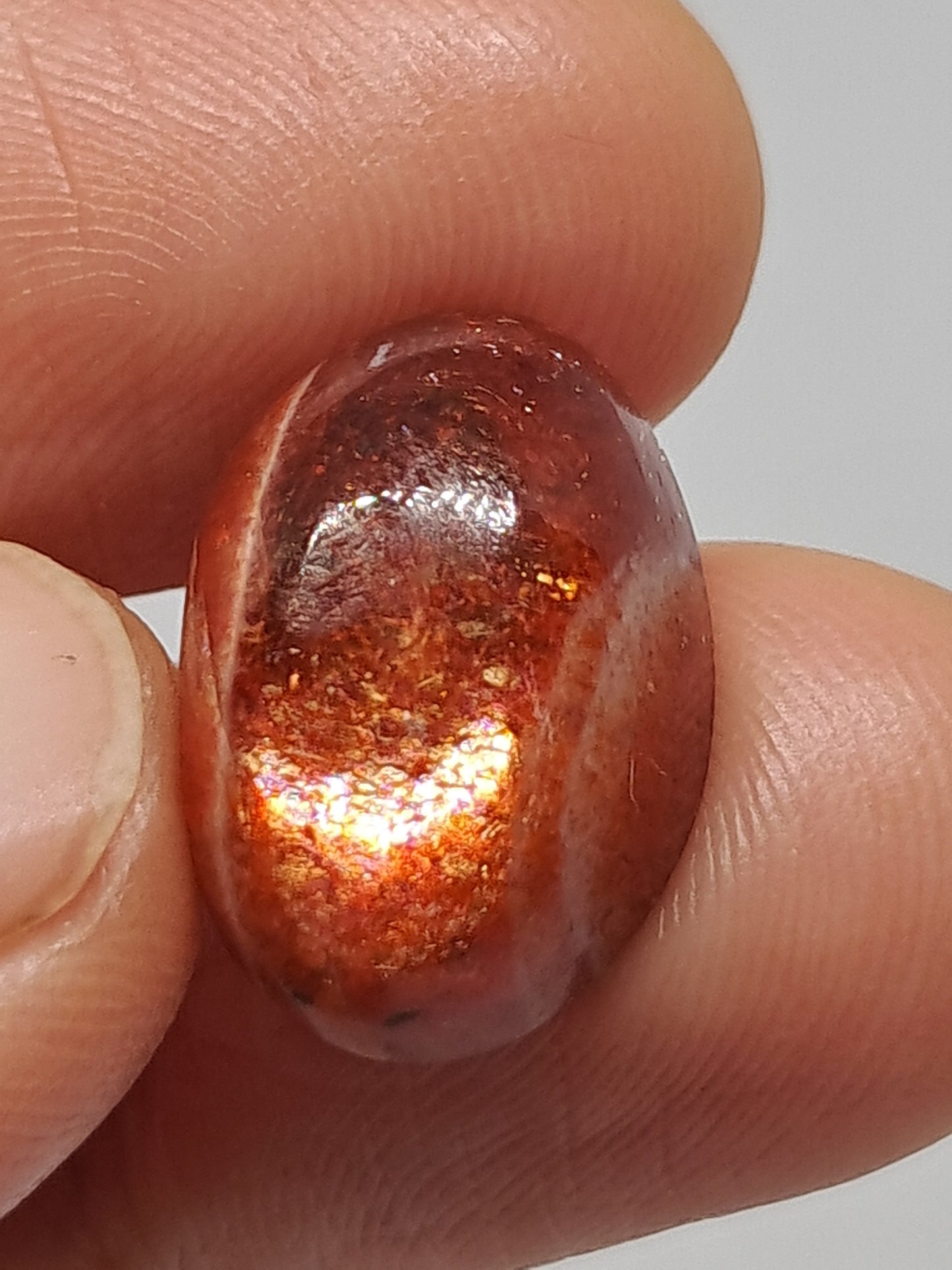 High Grade Sunstone Cabochons (Tamil Nadu) Polished Stones | Natural Crystal #PQ15