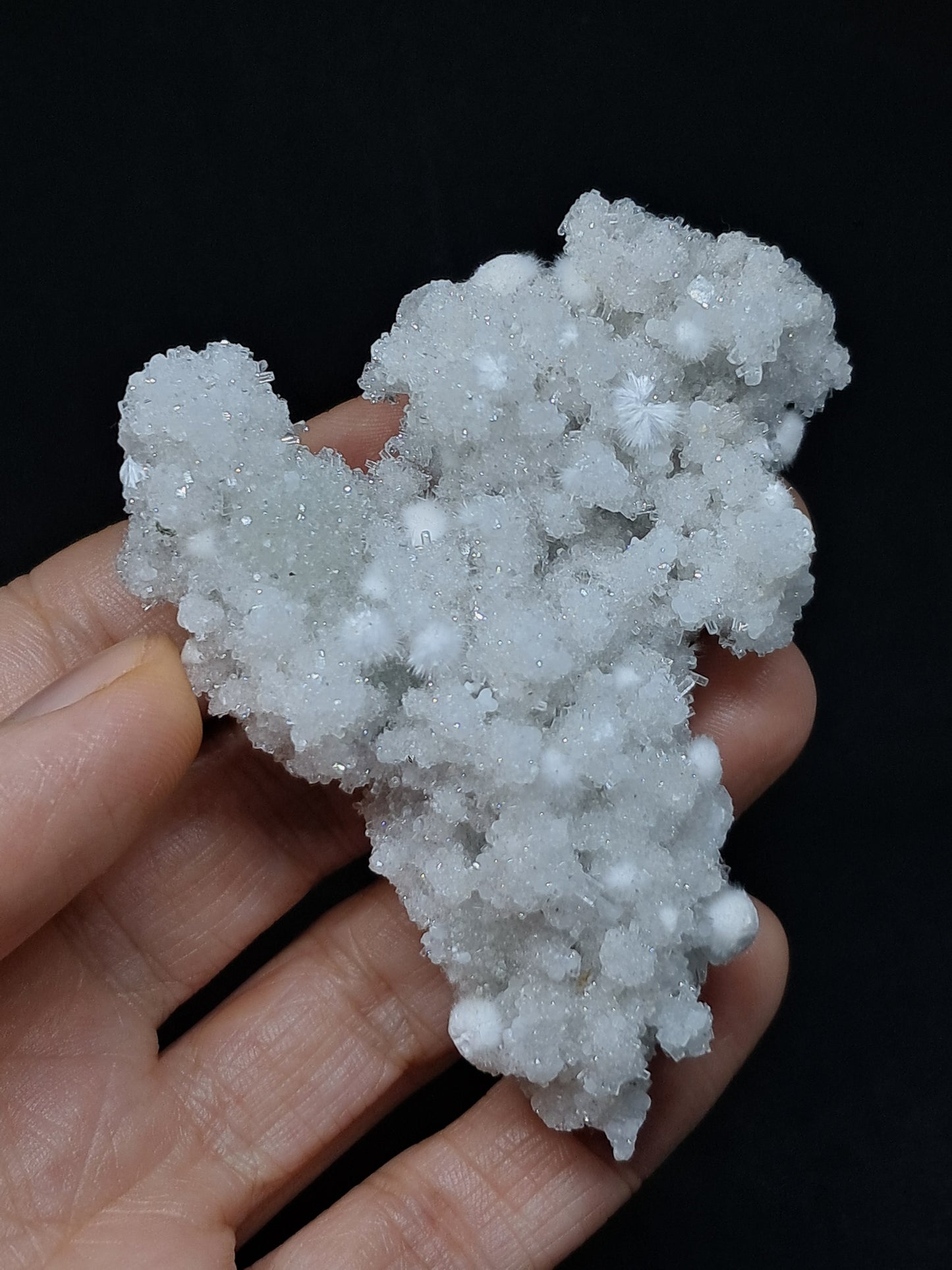 Okenite w/ Apophyllite Cluster (Mumbai) Mineral Specimen | Collector Grade | Natural Crystal #OK26