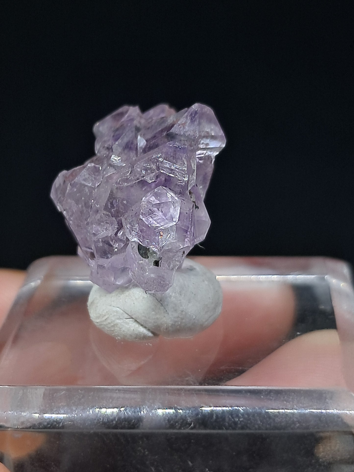 Cúmulo de Cetro de Amatista Brillante (Karur) Formación Elestial | Cristal en Bruto | Piedra Natural | Ejemplar Mineral #KA152