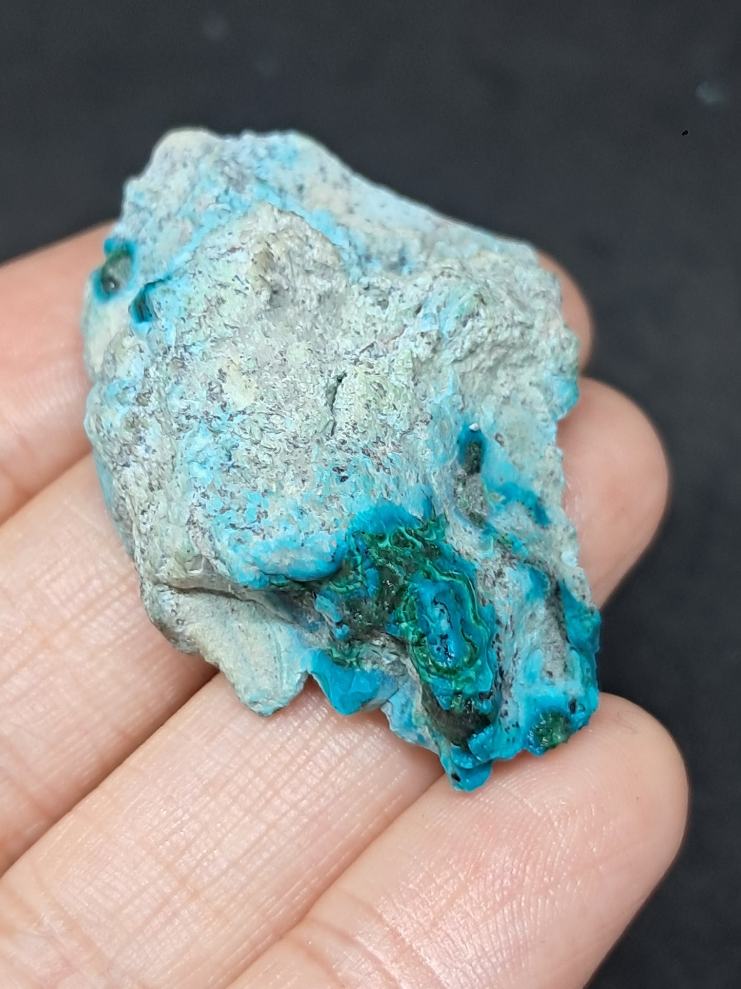 Chrysocolla Malachite (Democratic Republic of Congo) Raw Stone | Rough Crystal | Natural Mineral Specimen #CM6