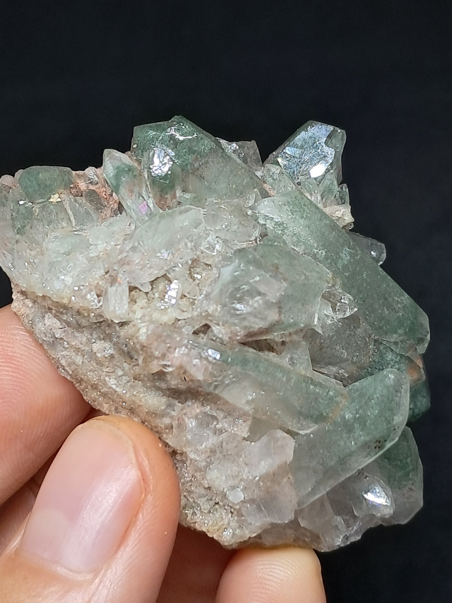 Chlorite Phantom Cluster (Kullu) Natural Crystal | Garden Chamanic Quartz #CQ79