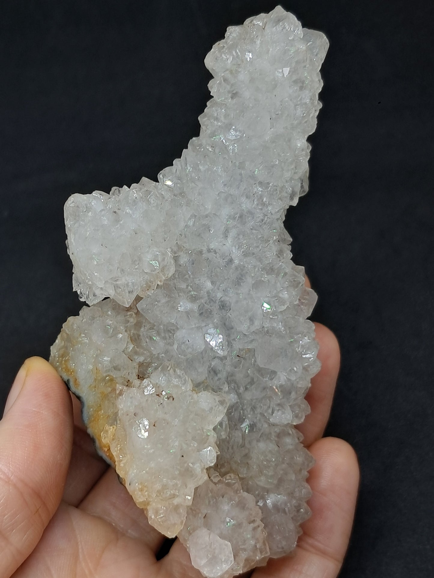 Cuarzo Iris (Aurangabad) | Anandalita | Estalactita | Cristal natural n.° AQ44