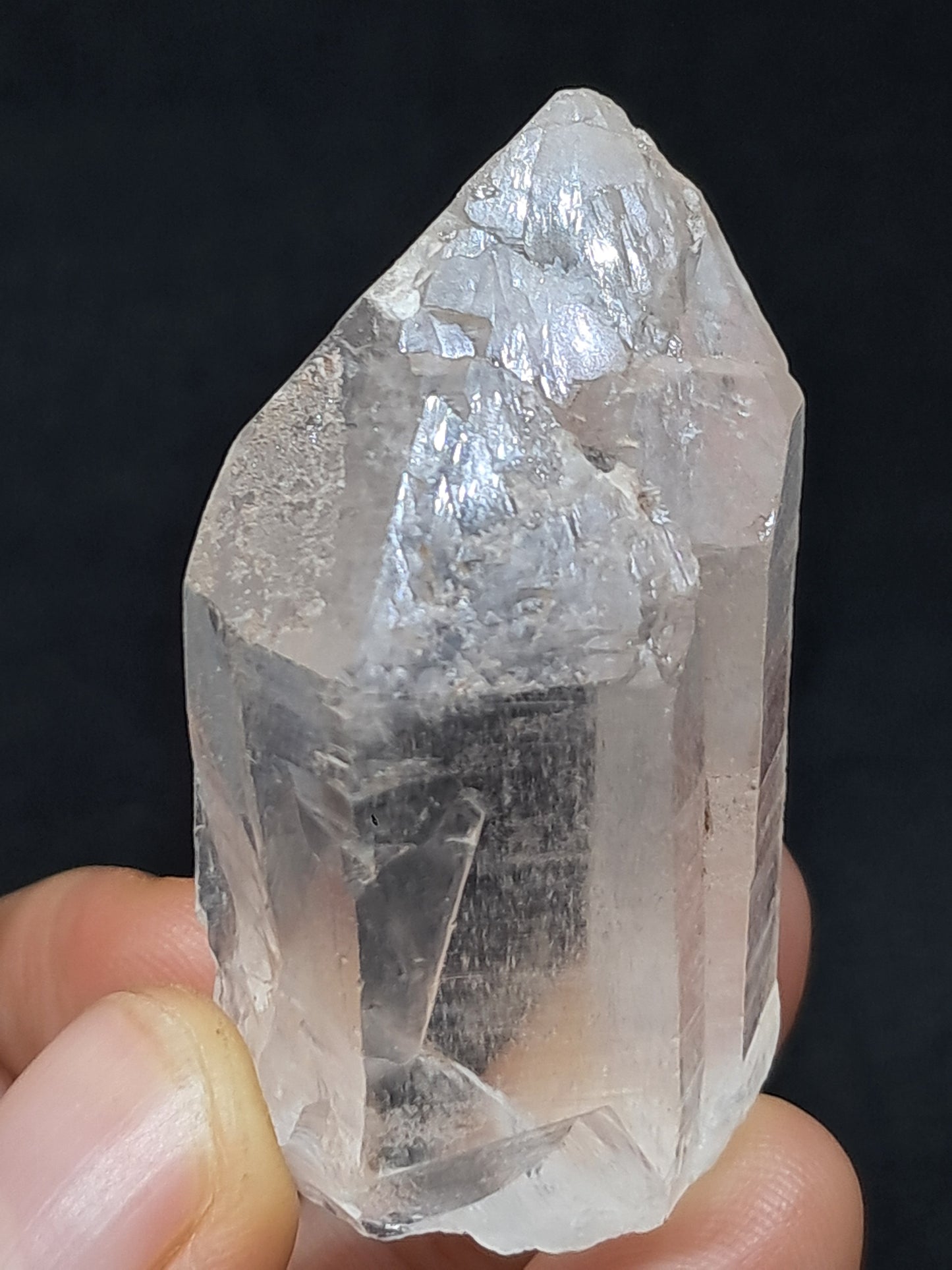 Himalayan Quartz Self-healed Crystal (Himachal Pradesh) | Mineral Specimen #CH39