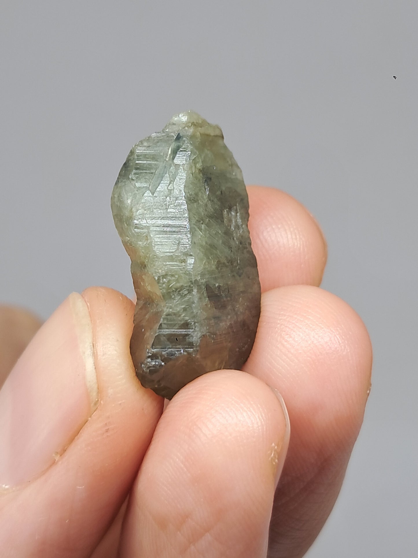 Natural Teal Green Sapphire Crystal (Karur) Rough Stone | Mineral Specimen #SP38