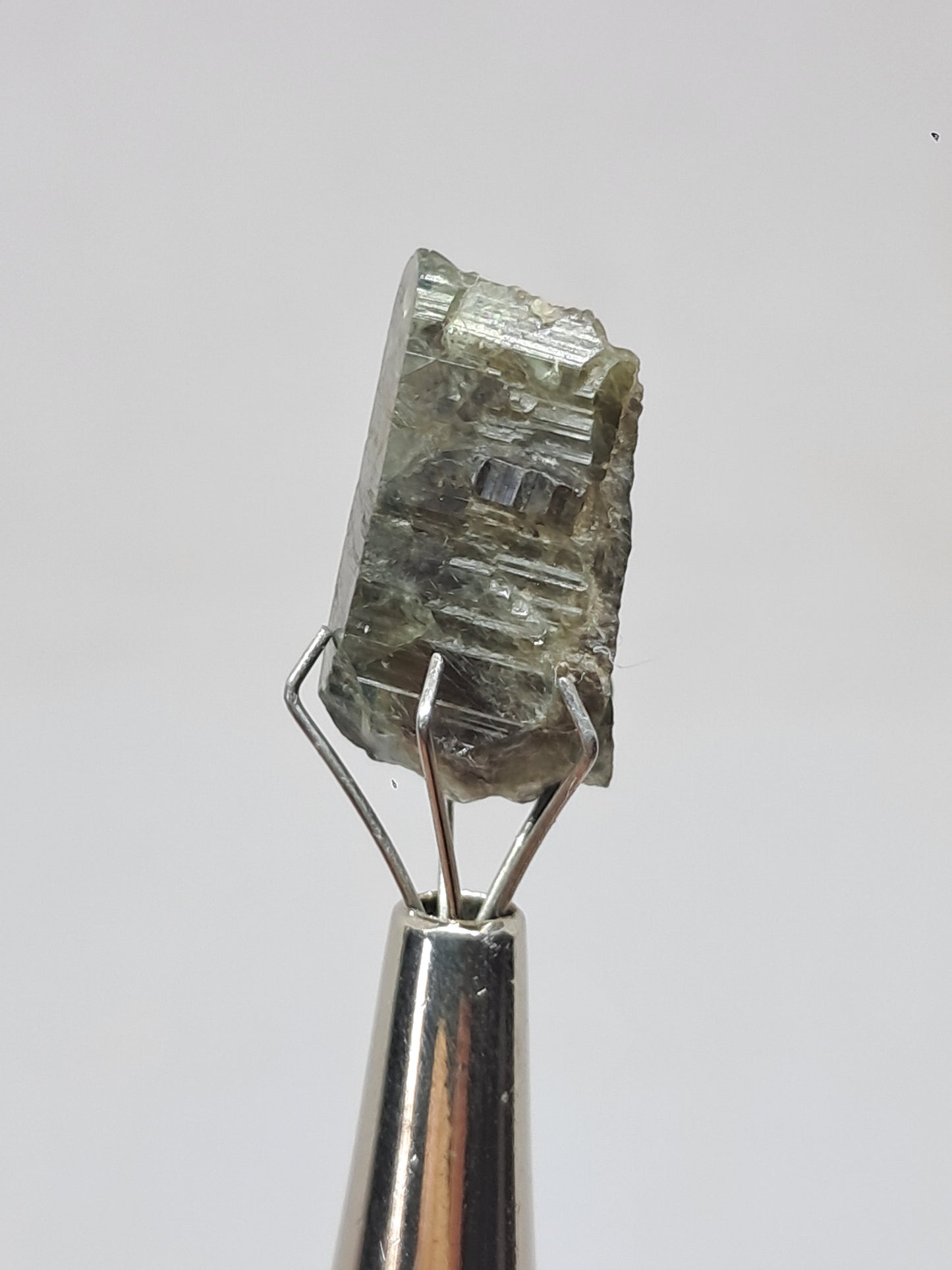 Natural Green Sapphire Crystal (Karur) Rough Stone | Mineral Specimen #SP36