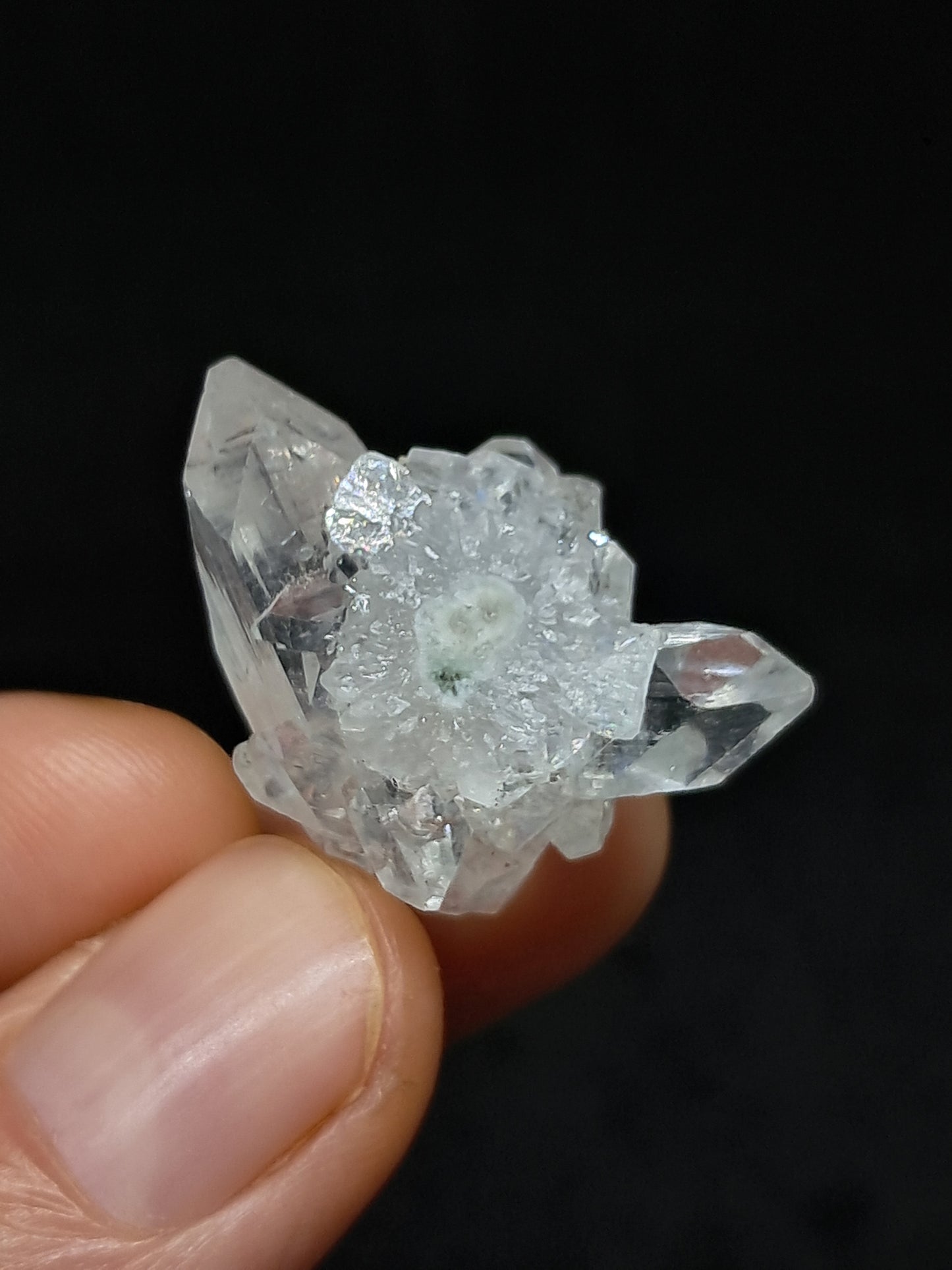 Clear Apophyllite Cluster (Ajanta) Natural Crystal | Mineral Specimen #AP59