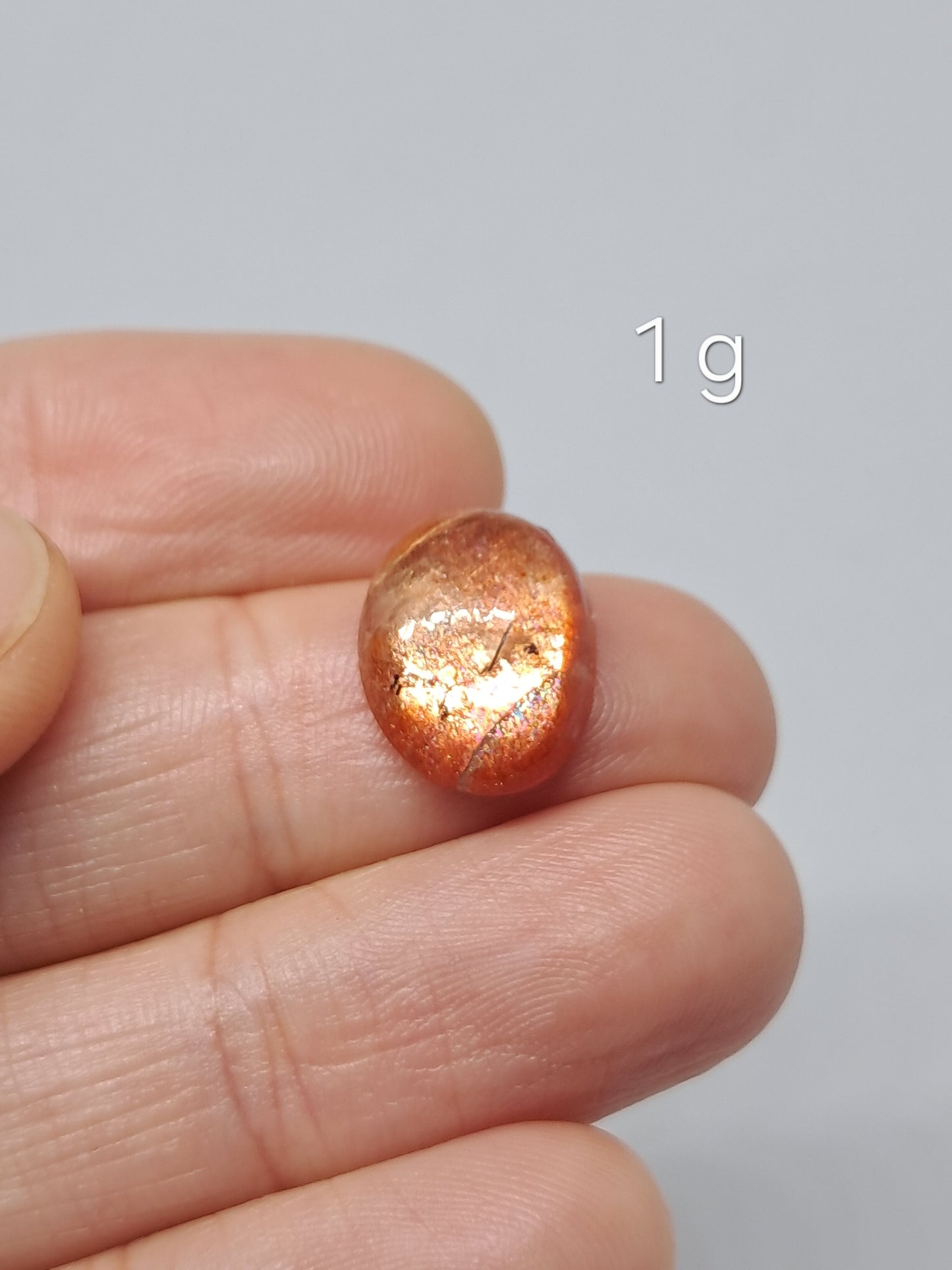 High Grade Sunstone Cabochons (Tamil Nadu) Polished Stones | Natural Crystal #PQ15