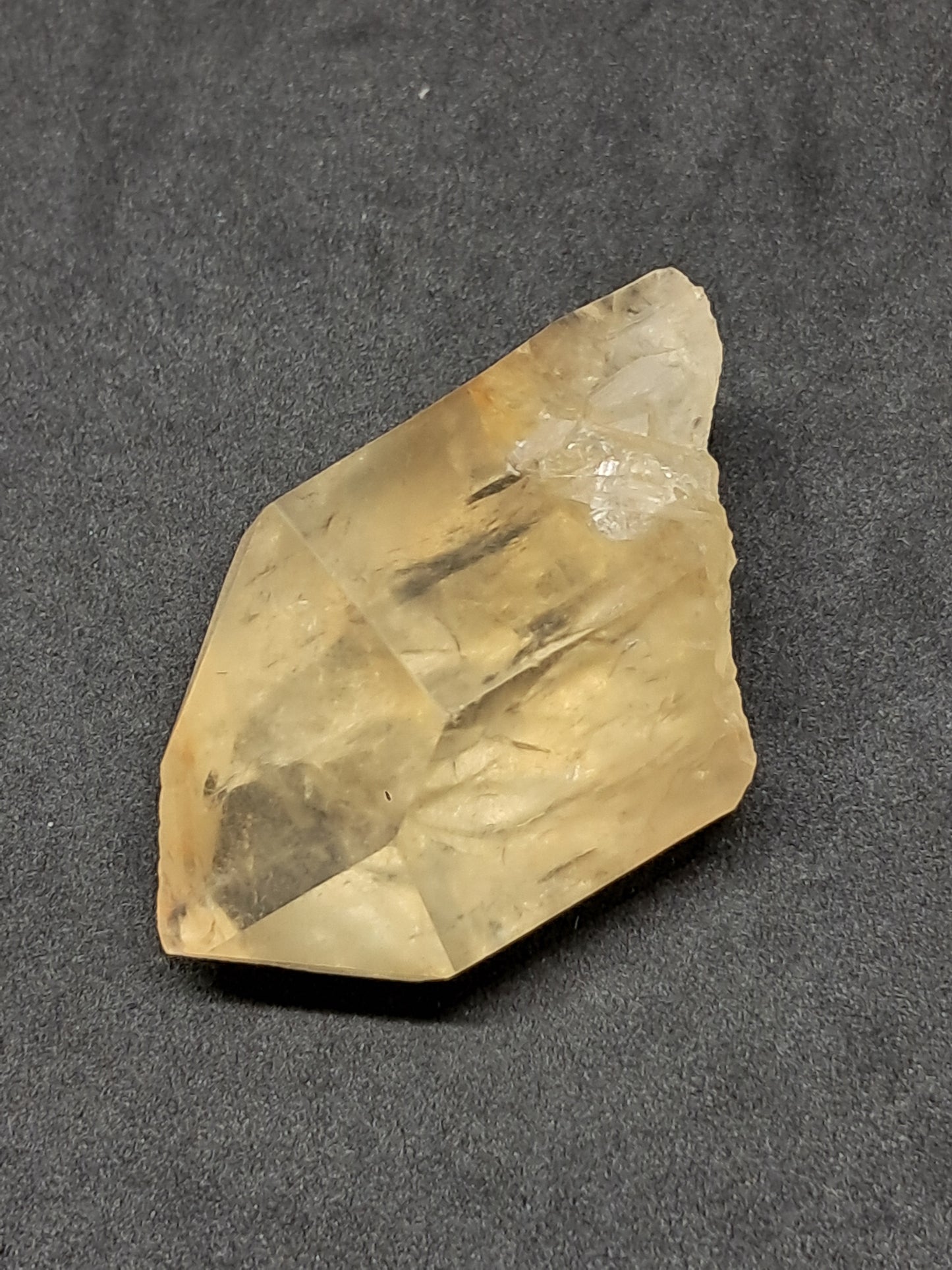 Natural Citrine "Kundalini" (Democratic Republic of Congo) Crystal Point | Mineral Specimen #CTN23