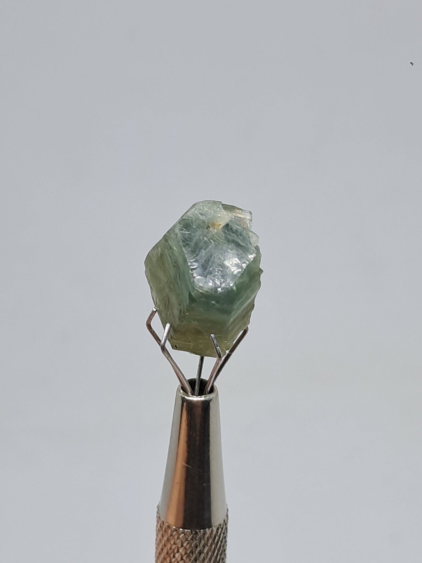 Natural Greenish-Blue *Teal* Sapphire Crystal (Karur) Rough Stone | Mineral Specimen #SP26