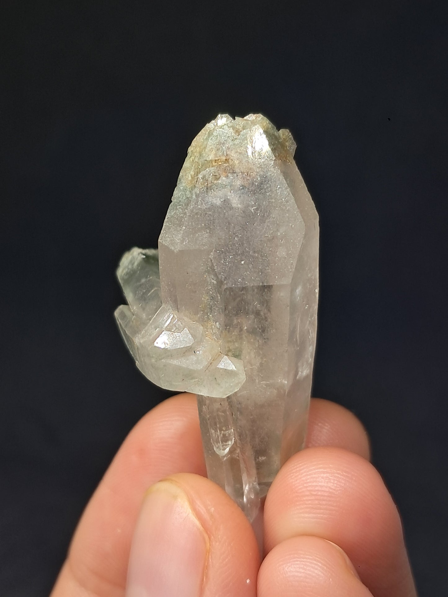 Chlorite Phantom Quartz *Bridge* *Biterminated* (Kullu) Natural Crystal | Garden Chamanic #CQ81