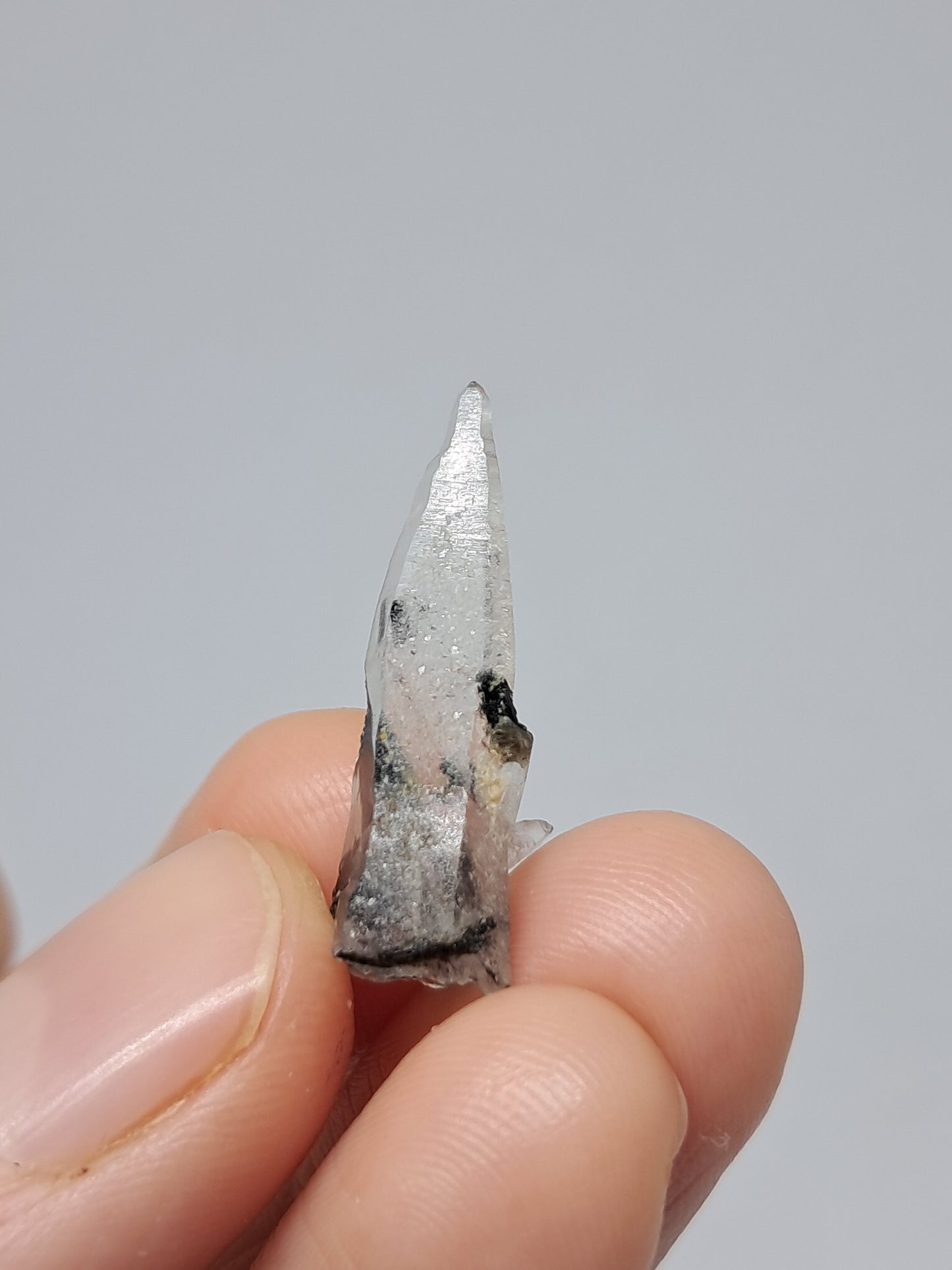 Tourmalinated Quartz Crystal Point (Non-precious stone) #TQ25