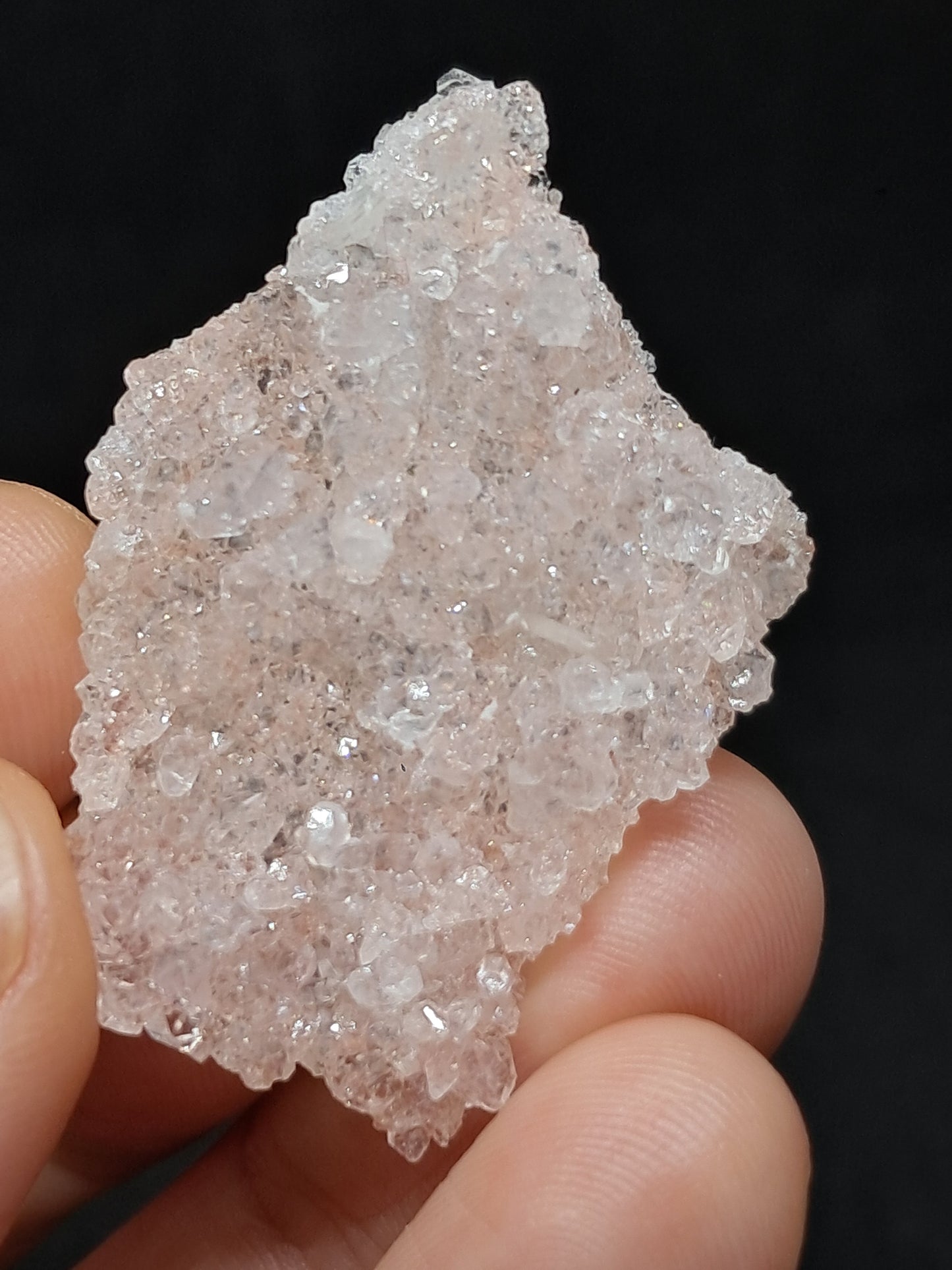 Pink Apophyllite On Quartz Floater Cluster (Ajanta) Natural Crystal | Mineral Specimen #APP4