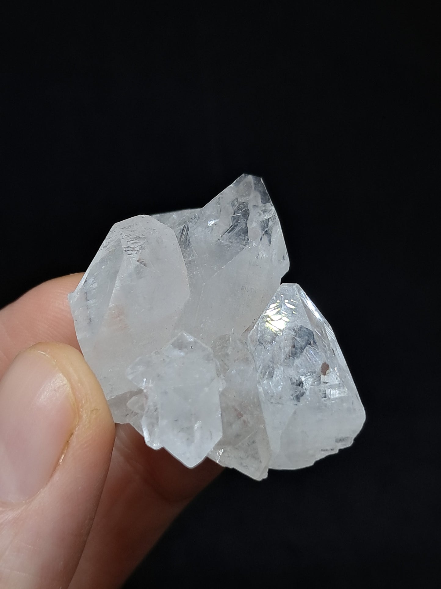 Clear Apophyllite Cluster (Ajanta) Natural Crystal | Mineral Specimen #AP49