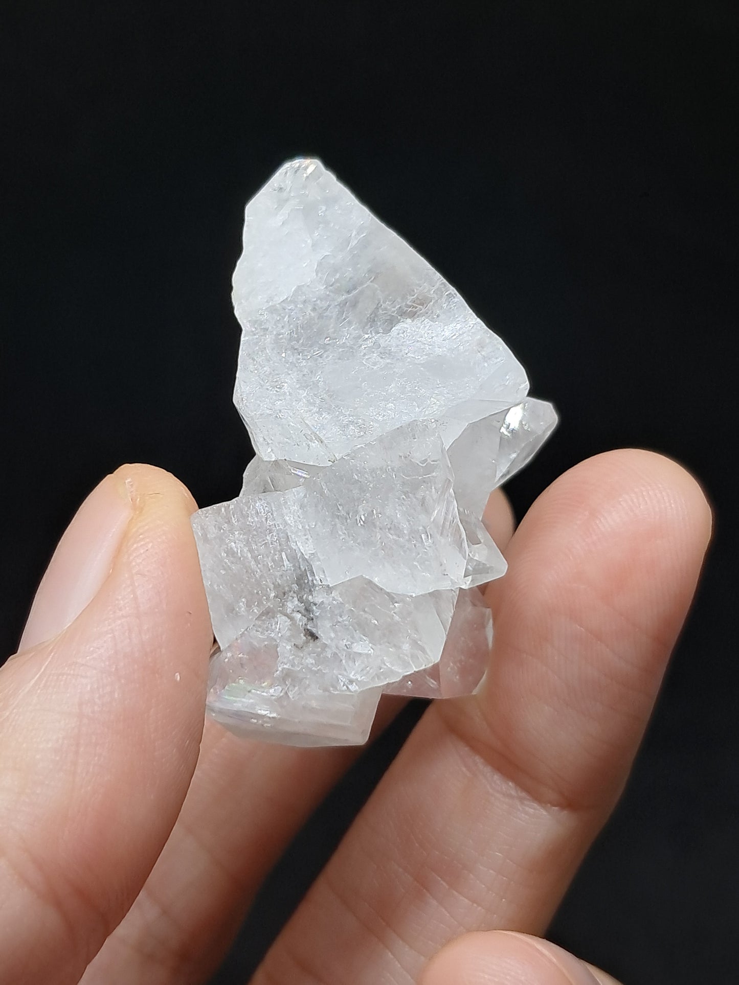 Clear Apophyllite Cluster (Ajanta) Natural Crystal | Mineral Specimen #AP51