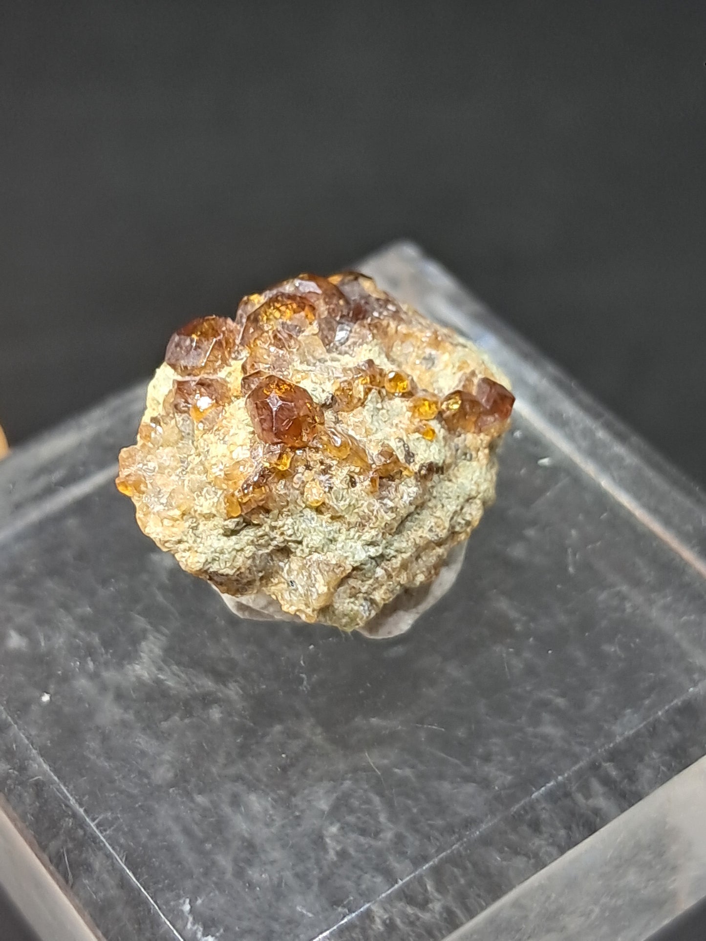 Cúmulo de granate marrón (México) | Cristal en bruto | Ejemplar mineral n.° GR9