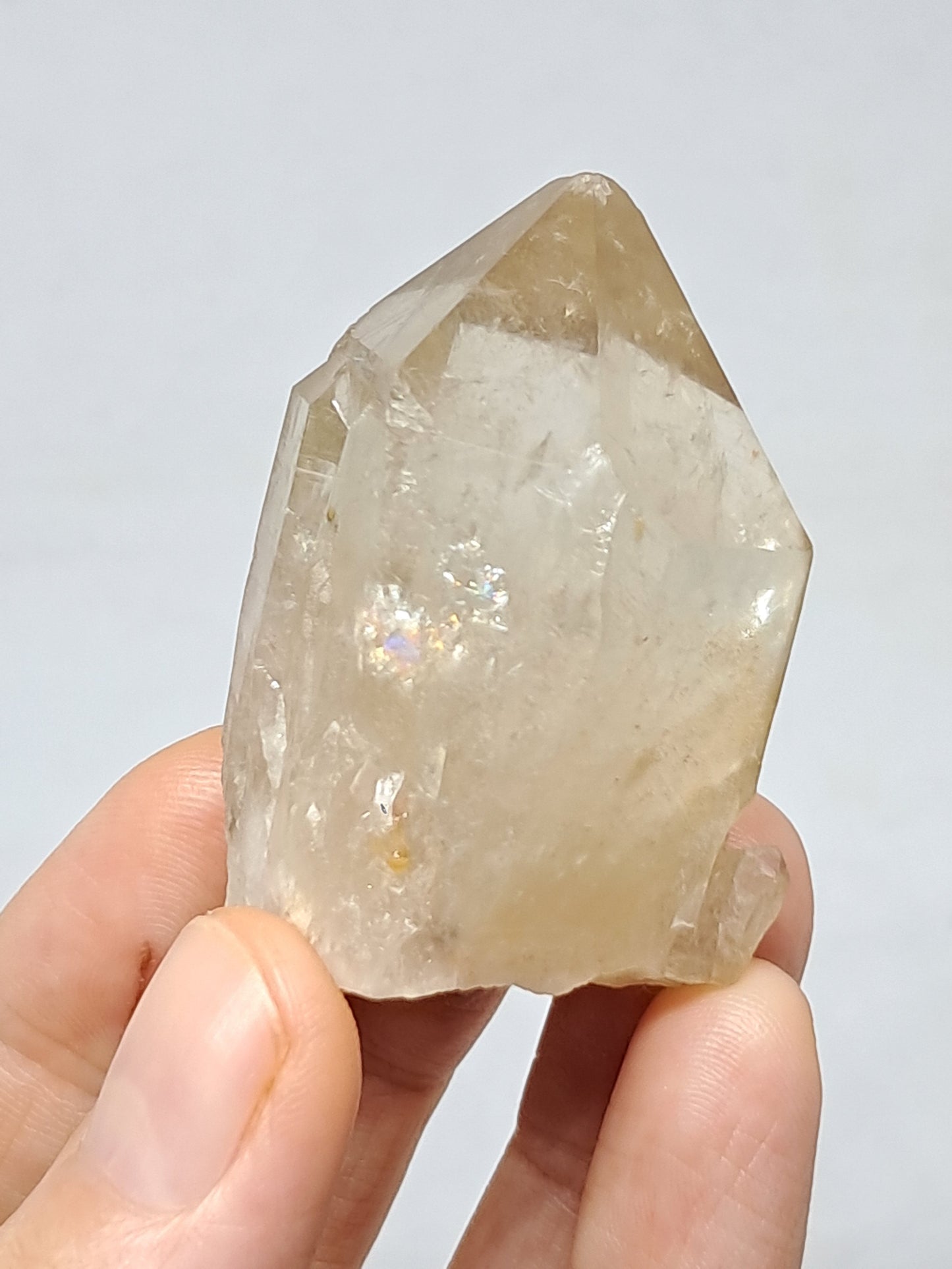 Natural Citrine "Kundalini" (Democratic Republic of Congo) Crystal Point | Mineral Specimen #CTN22