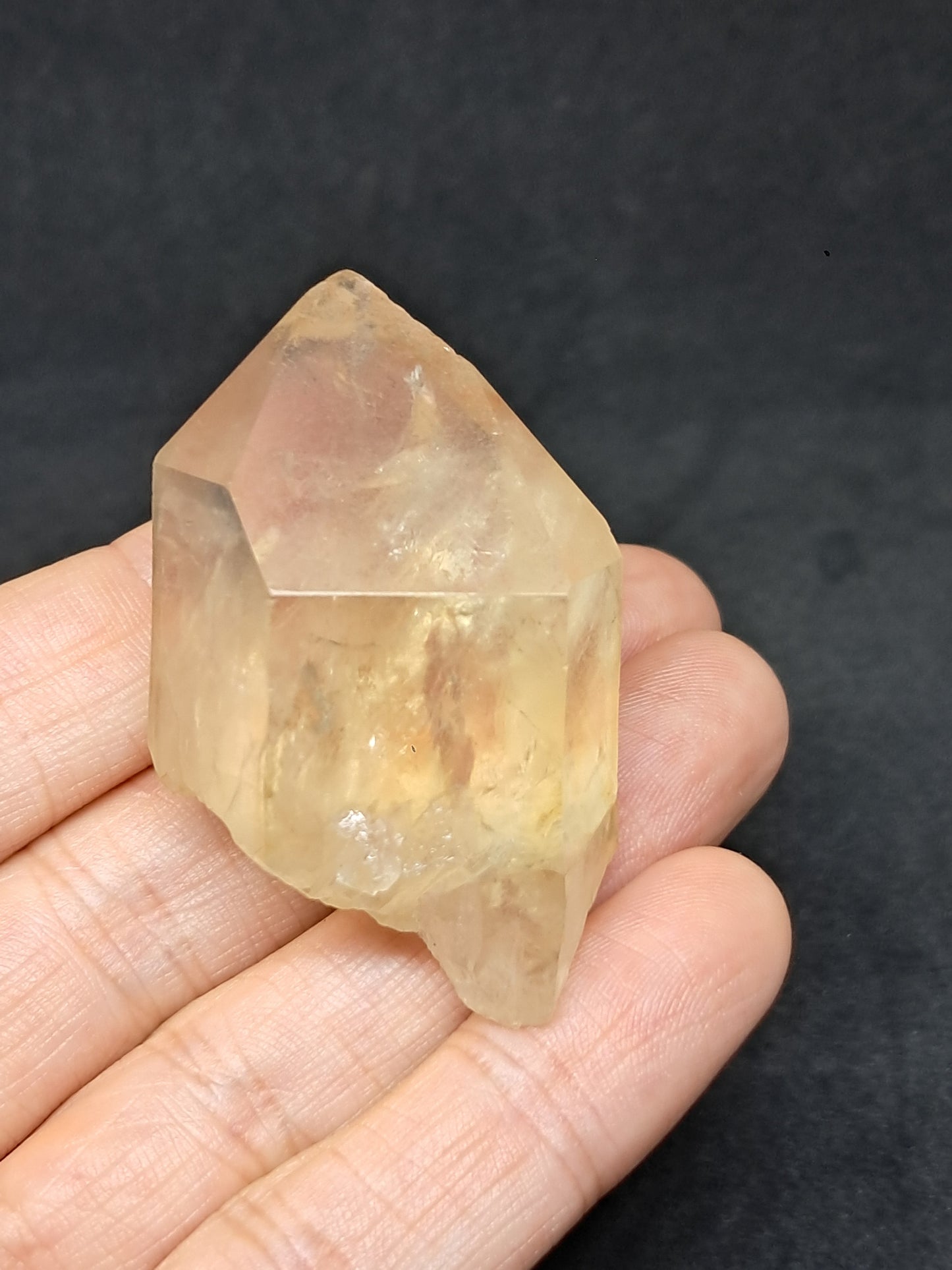 Natural Citrine "Kundalini" (Democratic Republic of Congo) Crystal Point | Mineral Specimen #CTN23