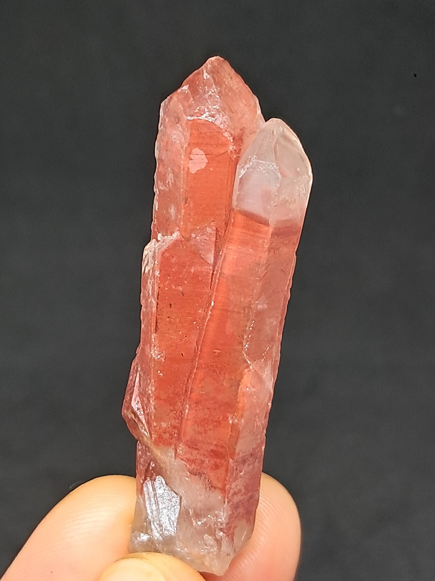 Hematite Phantom Quartz (Telangana) | Natural Crystal | Mineral Specimen #HPQ62