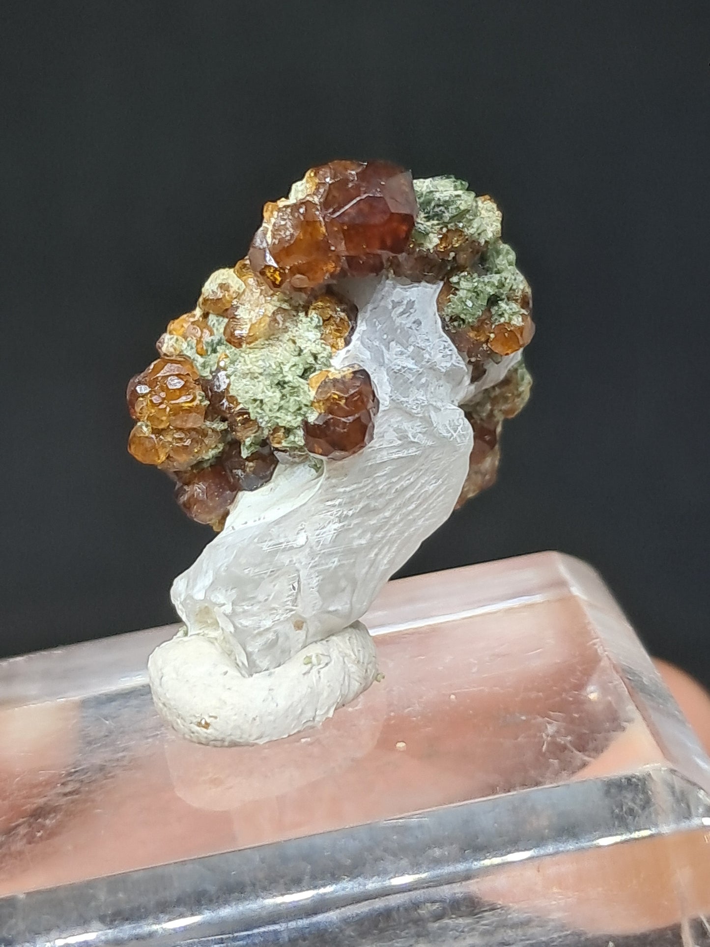 Granate Marrón con Calcita (México) | Cristal en Bruto | Ejemplar Mineral #GR5