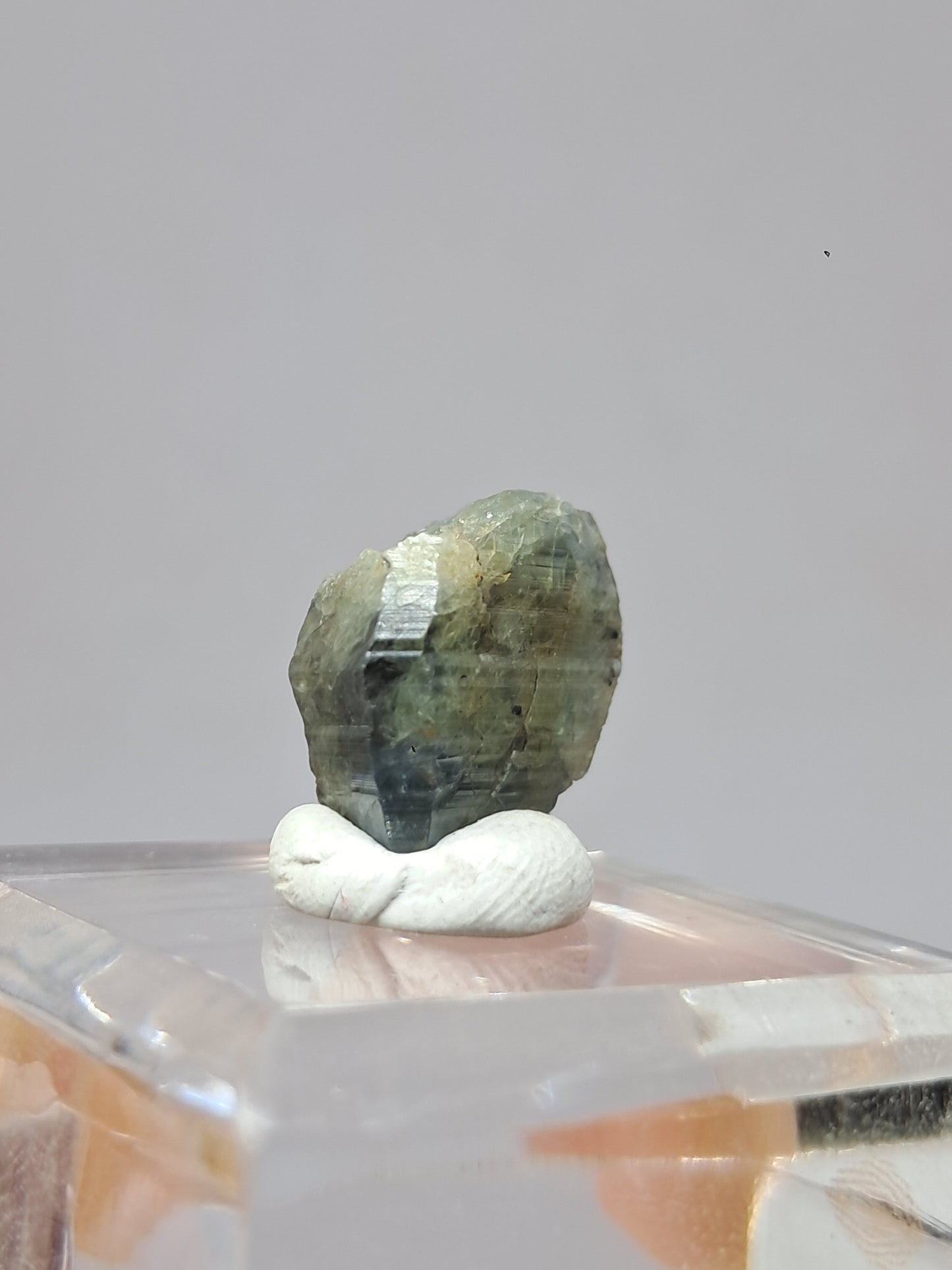 Natural Green Blue Sapphire Crystal (Karur) Rough Stone | Bicolor | Mineral Specimen #SP37