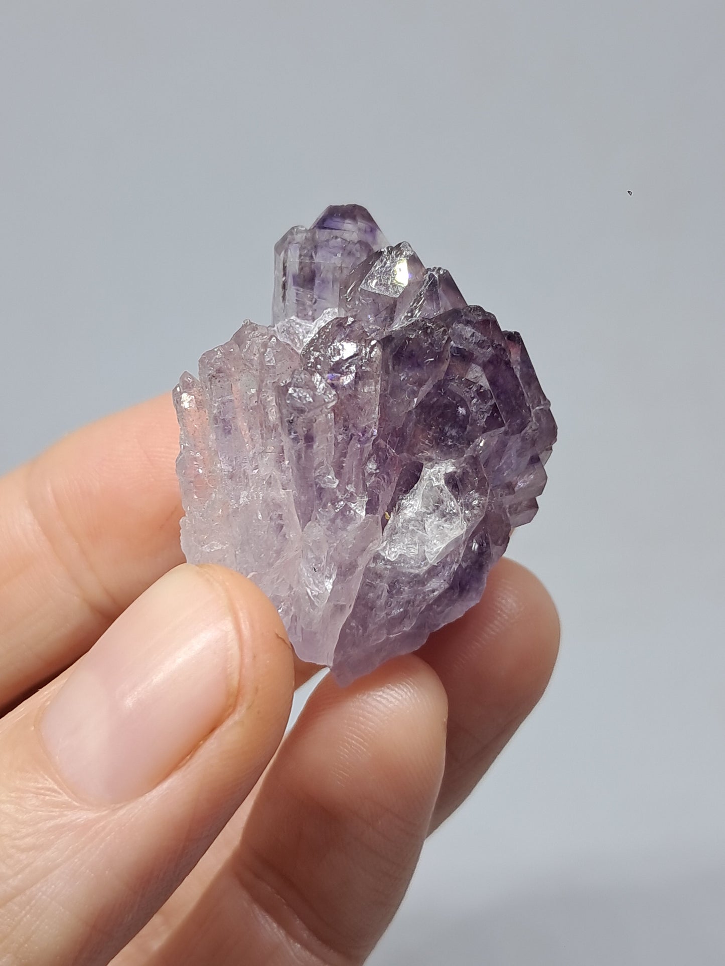 Amatista en racimo (Karur) | Cristal en bruto | Piedra natural | Ejemplar mineral n.° KA121