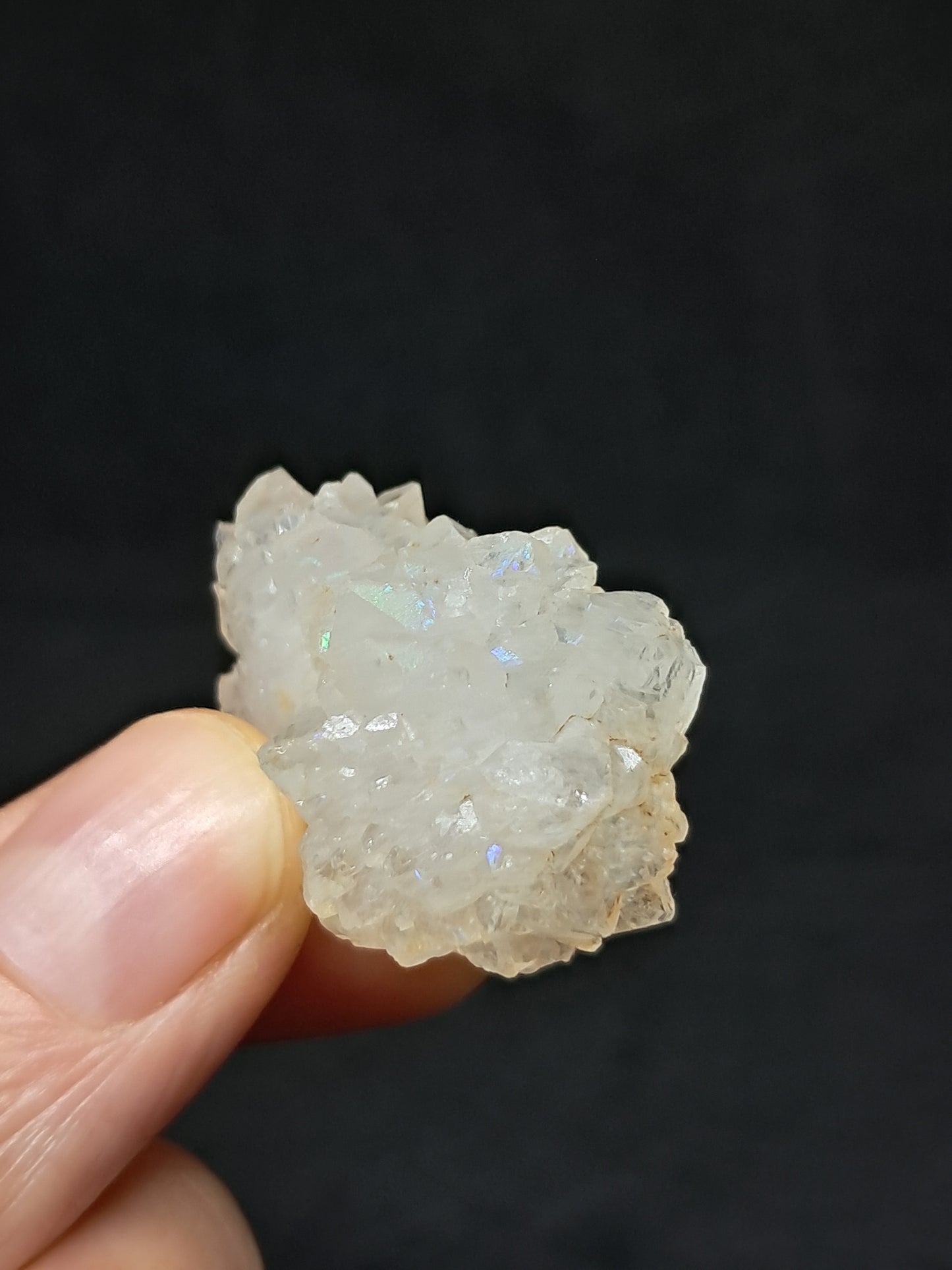 Iris Quartz Stalactite (Anandalite) *high iridiscence* (Non-precious stone) #AQ21