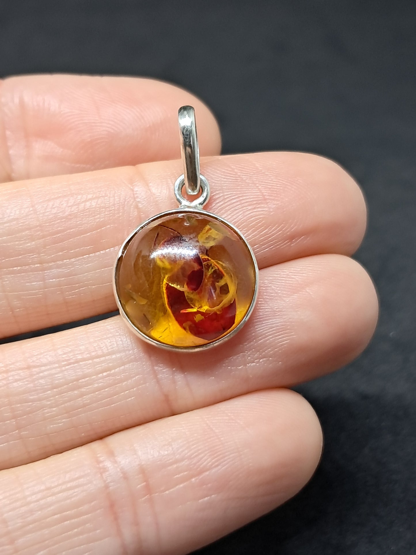 Amber Silver Pendant | Jewelry | Necklace