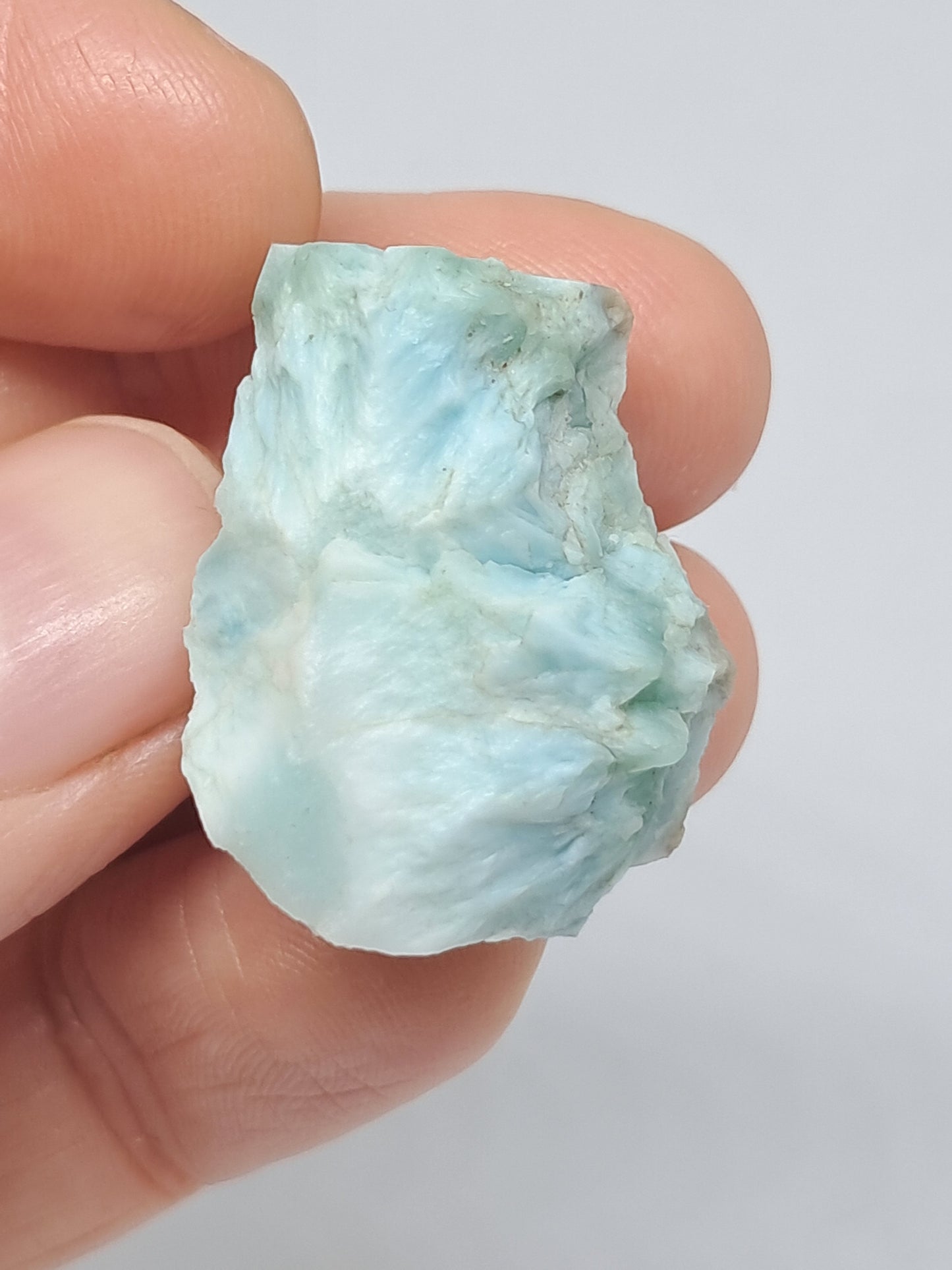 Larimar Raw Slice (Non-precious Natural Stone) #LM12