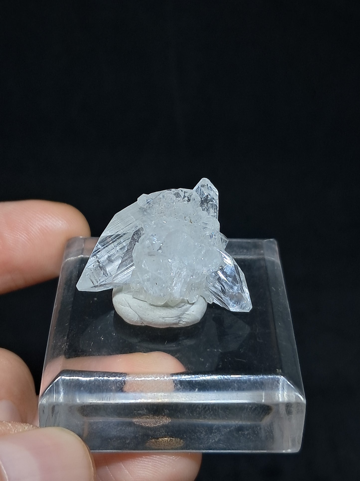 Clear Apophyllite Cluster (Ajanta) Natural Crystal | Mineral Specimen #AP59