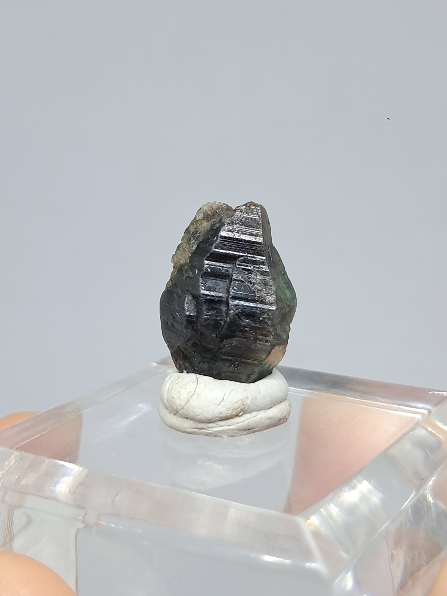 Natural Greenish-Blue *Teal* Sapphire Crystal (Karur) Rough Stone | Mineral Specimen #SP20